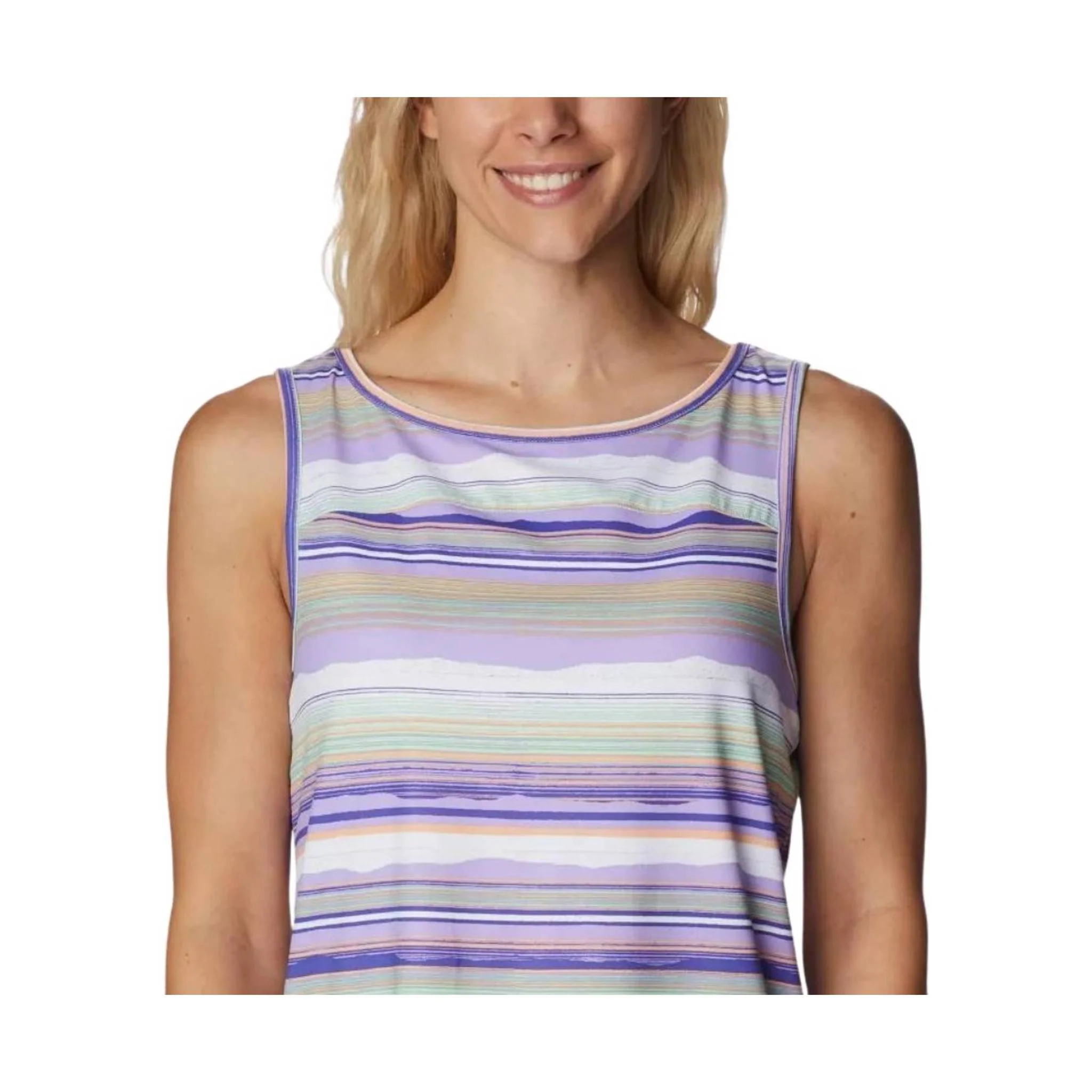 Columbia Women's Chill River Tank - Frosted Purple/ Pop Flora Tonal - Image 4