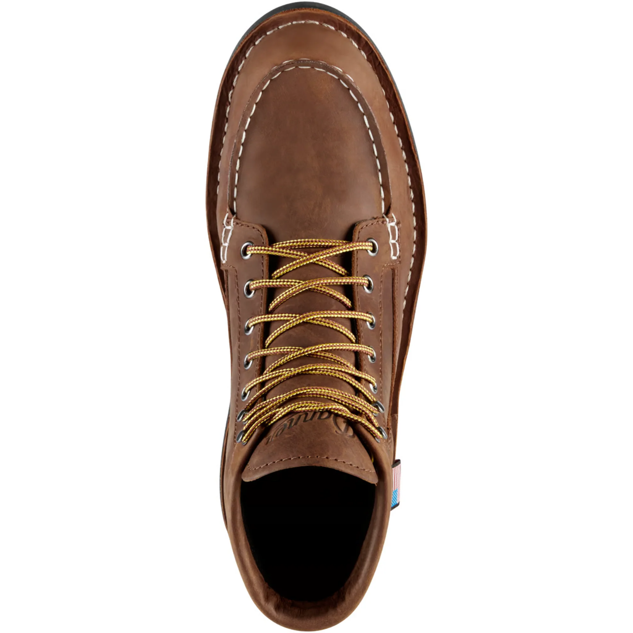 Danner Men's Bull Run GTX Moc Steel Toe 6 Inch Work Boots - Medium Brown - Image 4