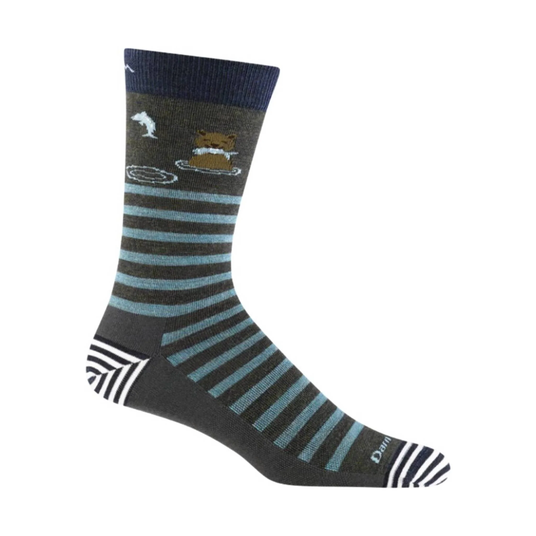 Darn Tough Vermont Men's Animal Haus Lightweight Lifestyle Sock - Forest - Image 2