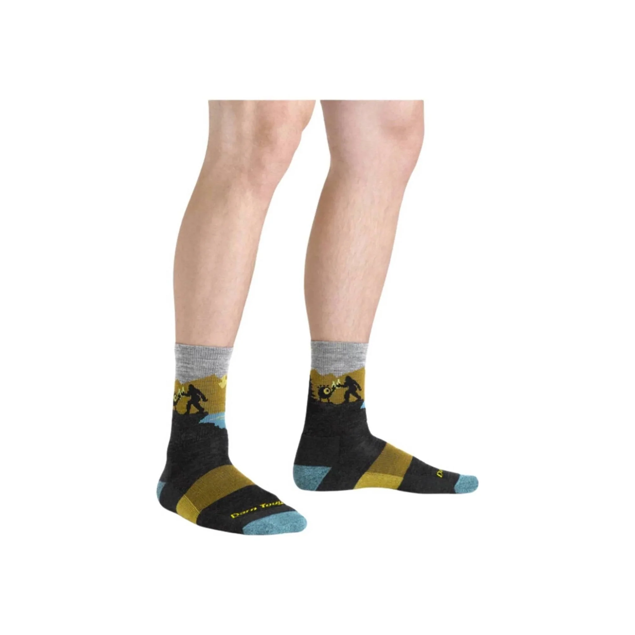 Darn Tough Vermont Men's Close Encounters Micro Crew Midweight Hiking Sock - Charcoal - Image 3