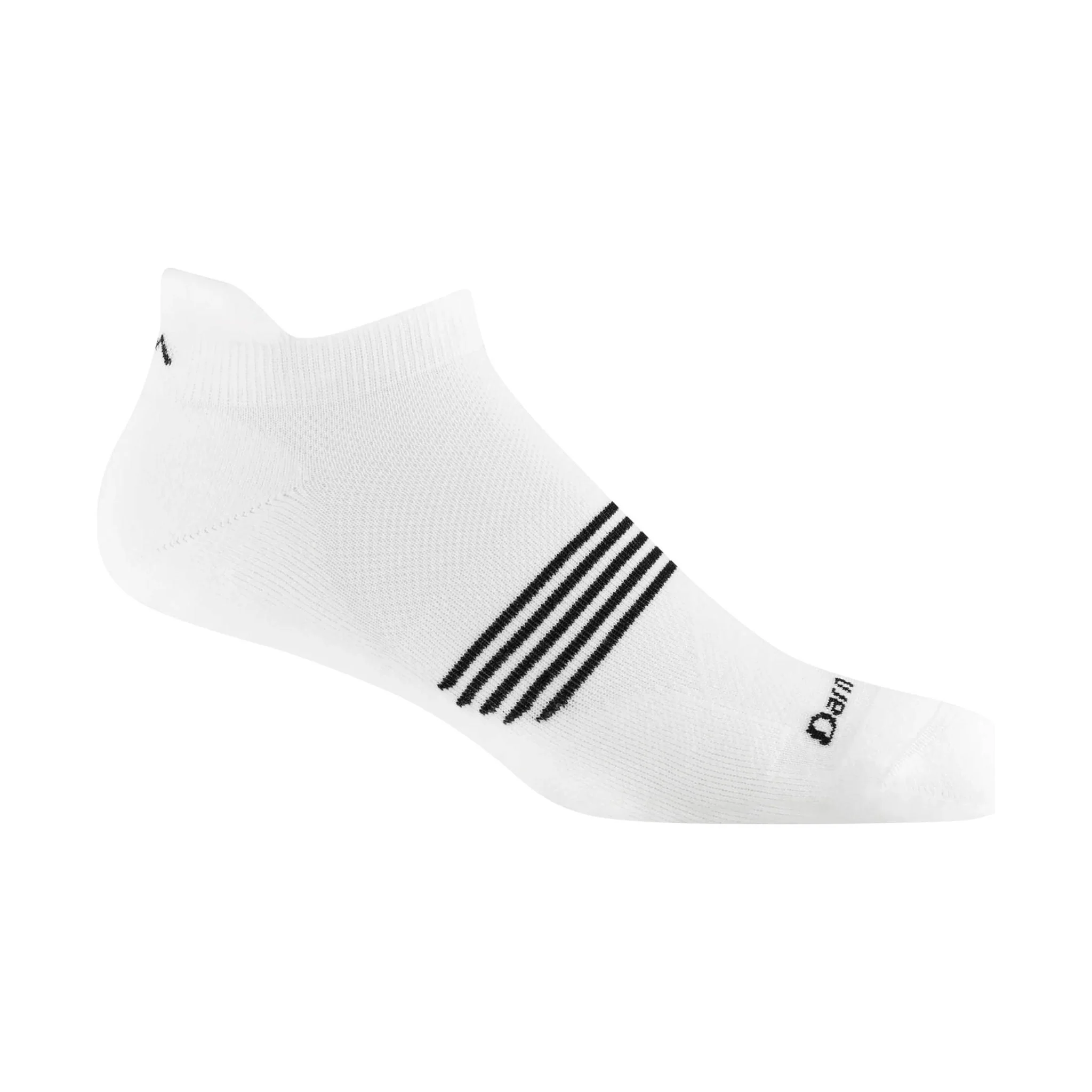 Darn Tough Vermont Men's Element No Show Tab Lightweight Running Sock - White