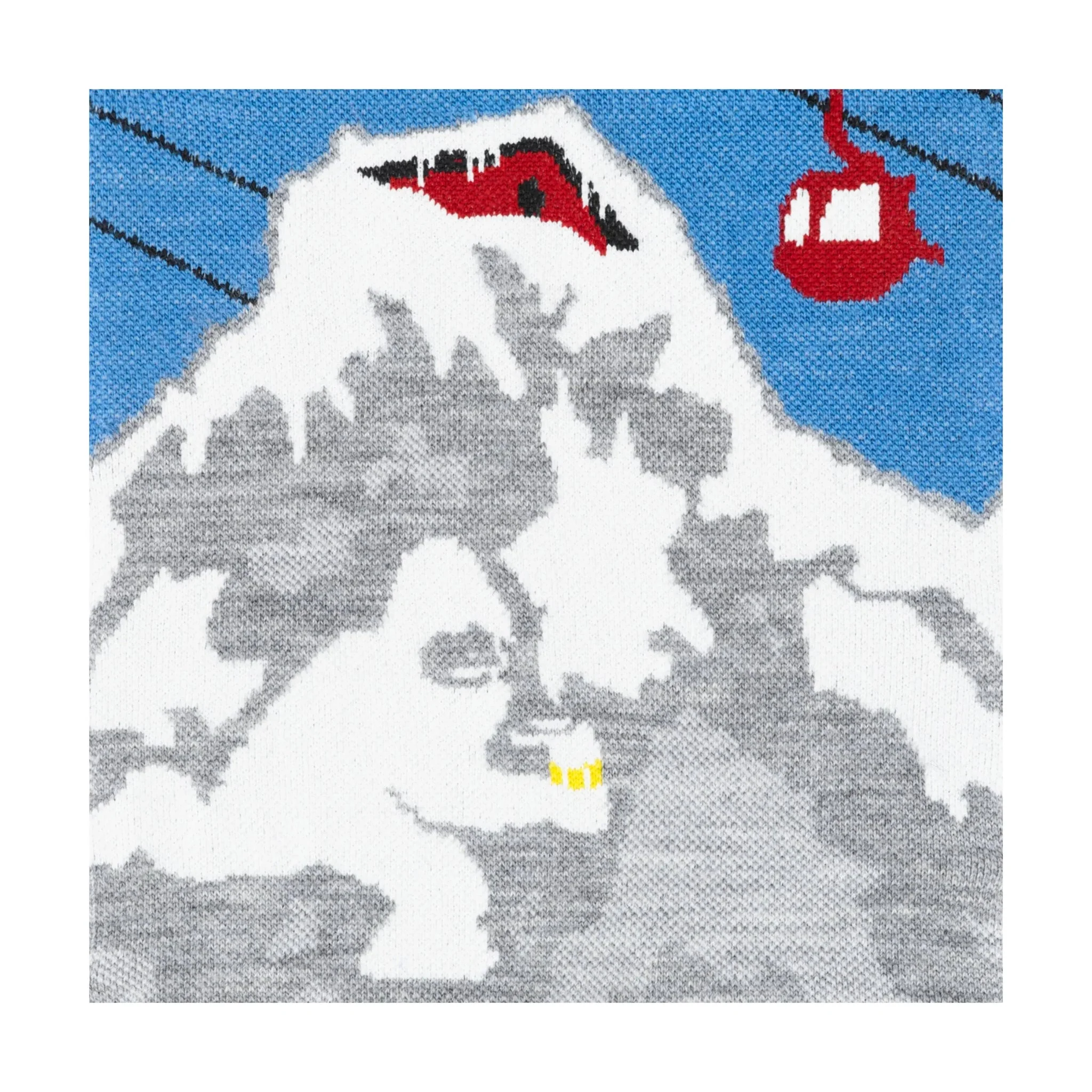 Darn Tough Vermont Men's Heady Yeti Over The Calf Midweight Ski and Snowboard Socks - Gray - Image 5