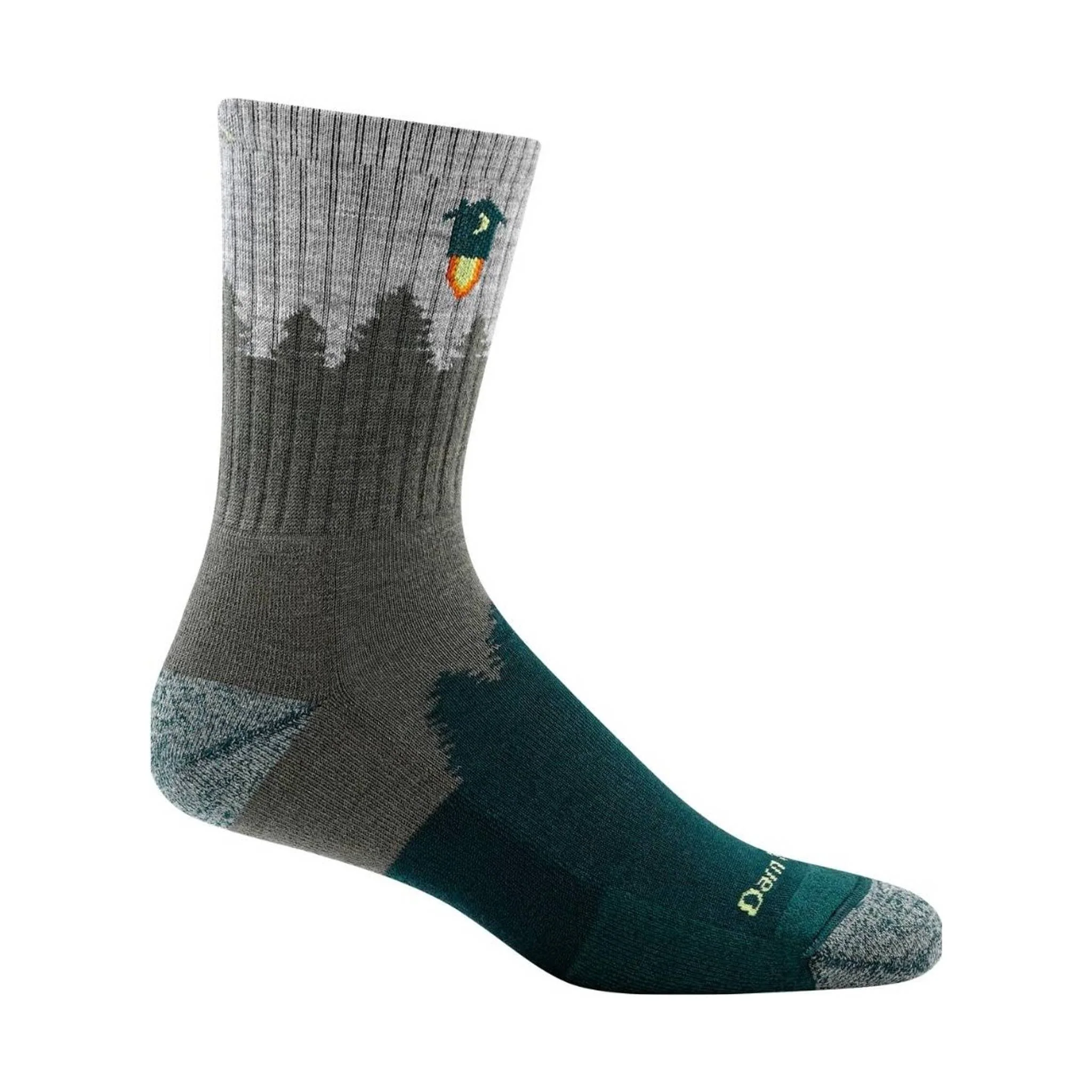Darn Tough Vermont Men's Number 2 Micro Crew Midweight Hiking Sock - Green
