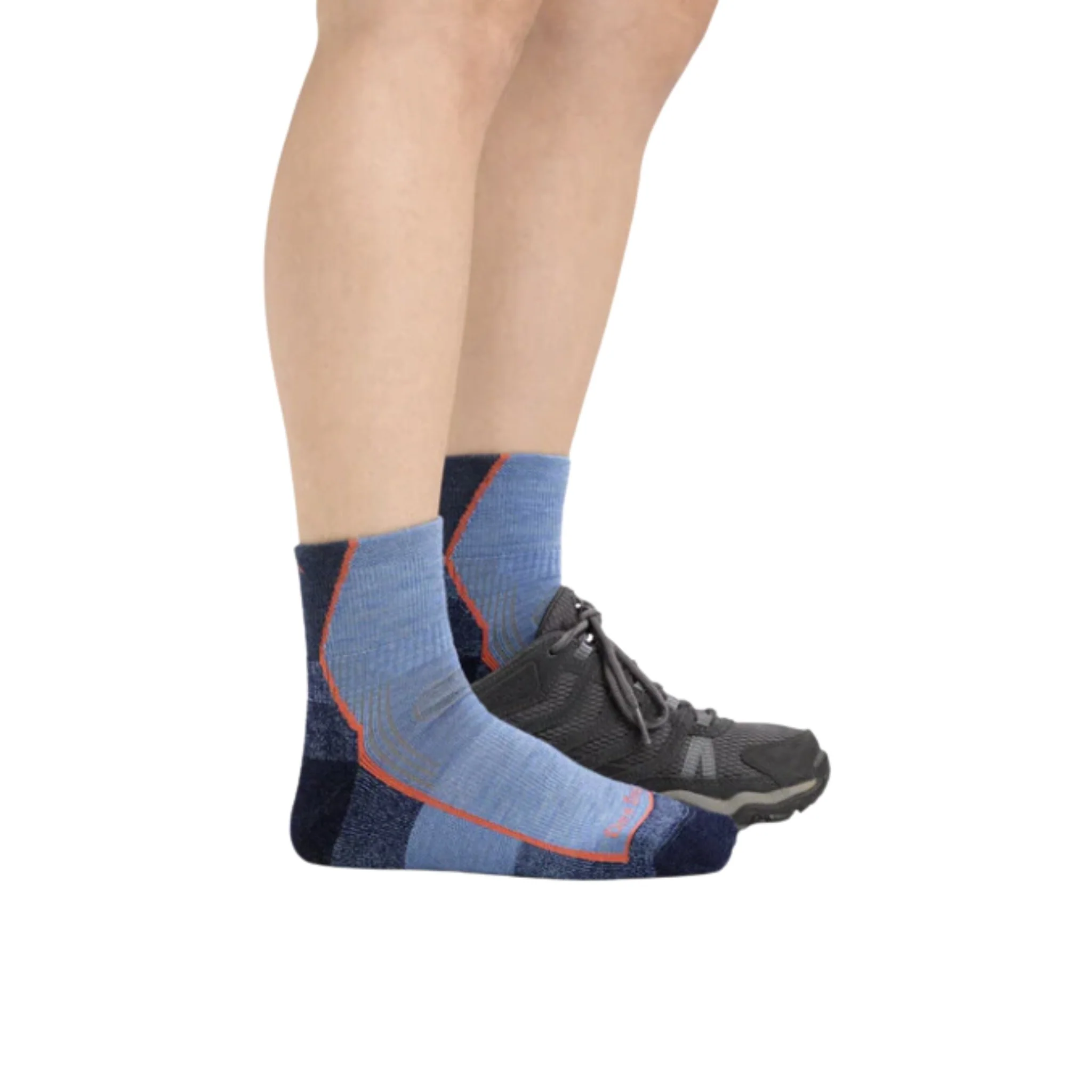 Darn Tough Vermont Women's Hiker Quarter Midweight Sock - Denim - Image 3