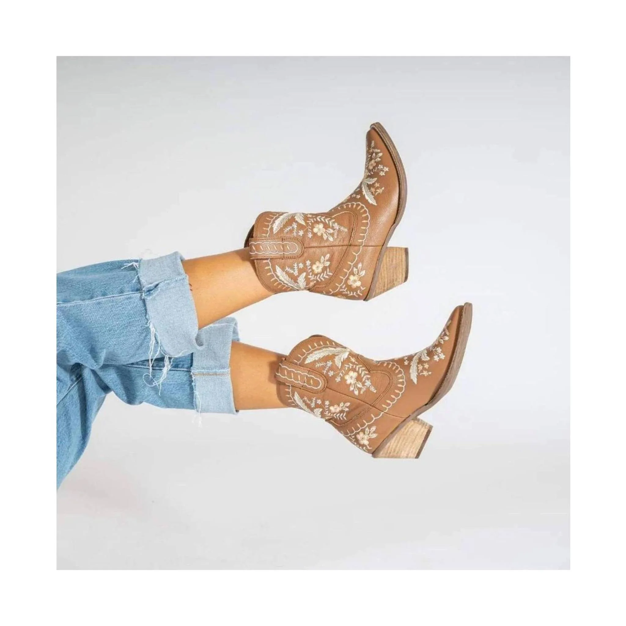 Dingo Women's Primrose Boot - Brown Leather - Image 8