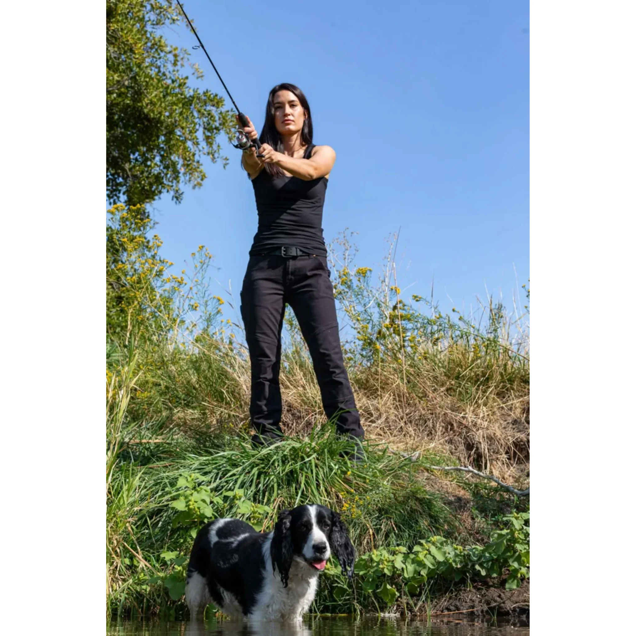 Dovetail Women's Go To Stretch Canvas Pant - Carbon Black - Image 4