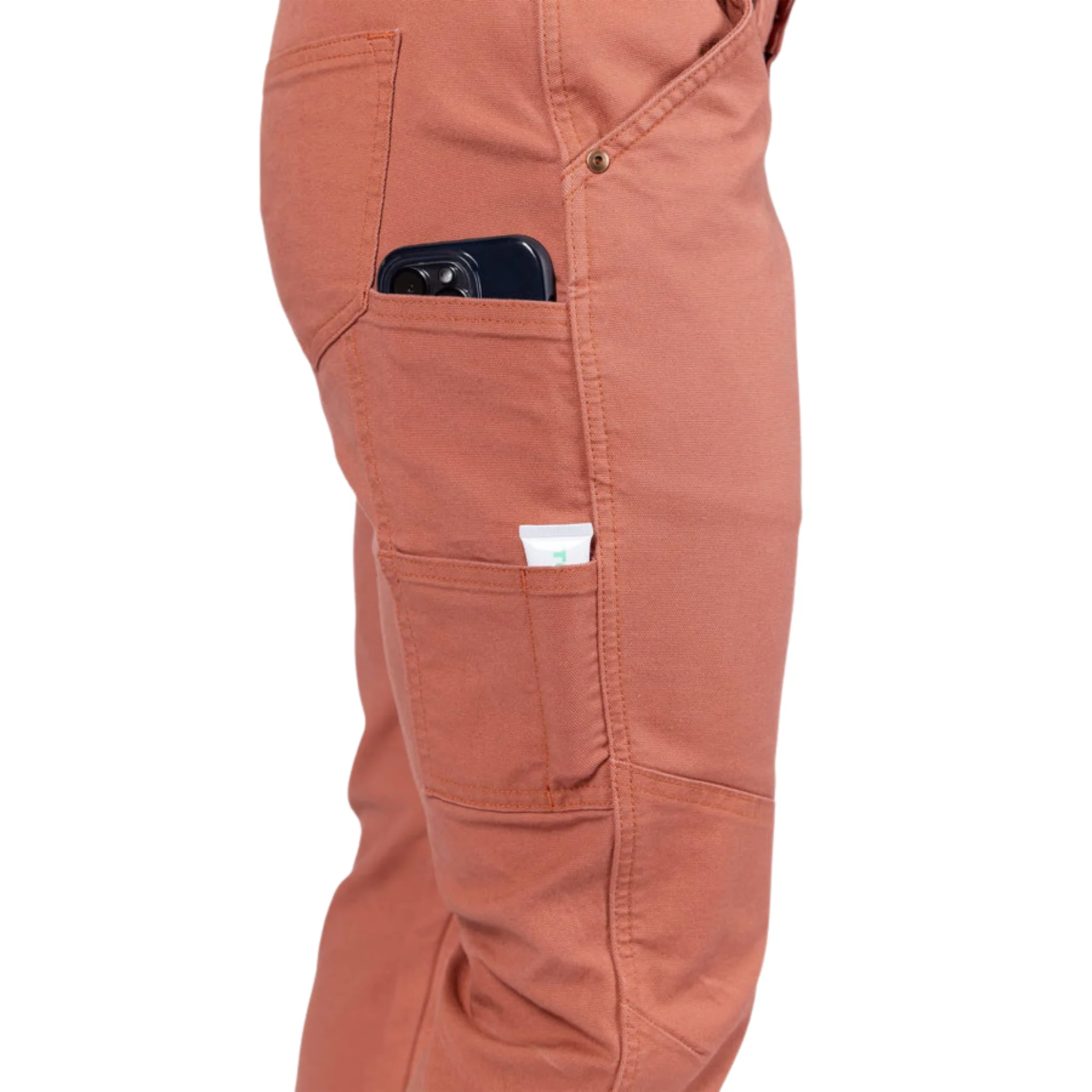 Dovetail Women's Go To Stretch Canvas Pant - Terracotta - Image 2