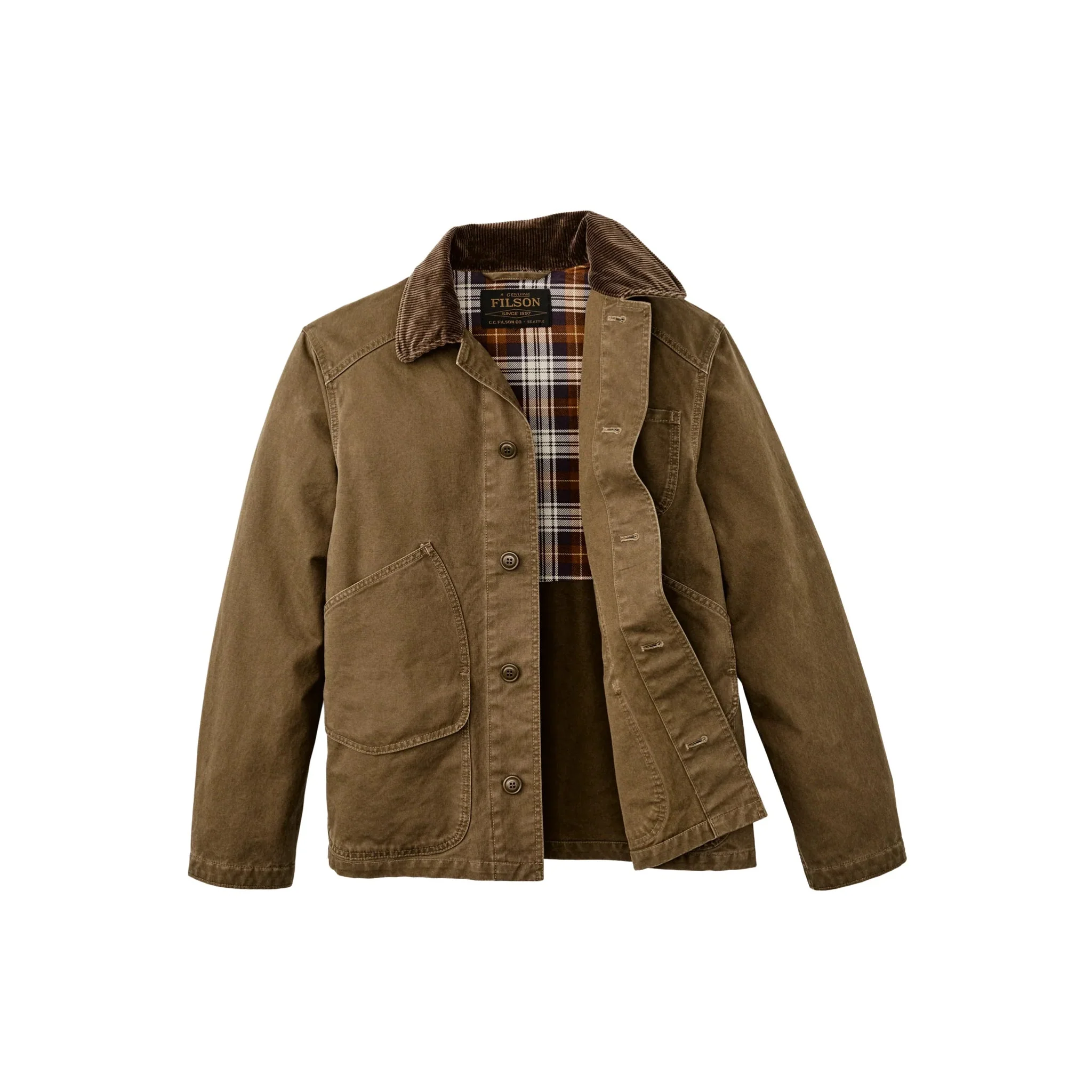 Filson Men's Canvas Outfitter Jacket - Kangaroo - Image 3