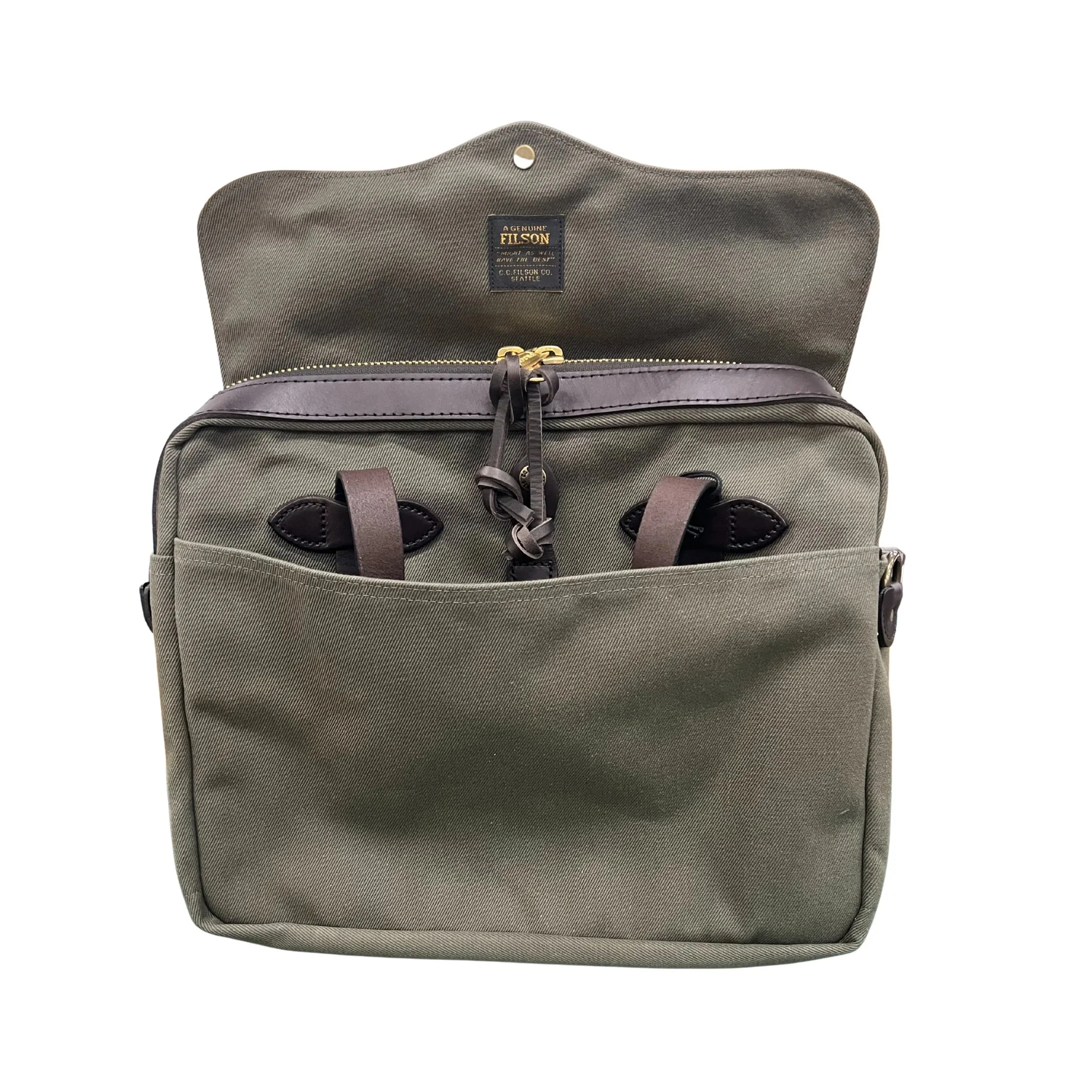 Filson Original Briefcase - Otter Green - Image 2