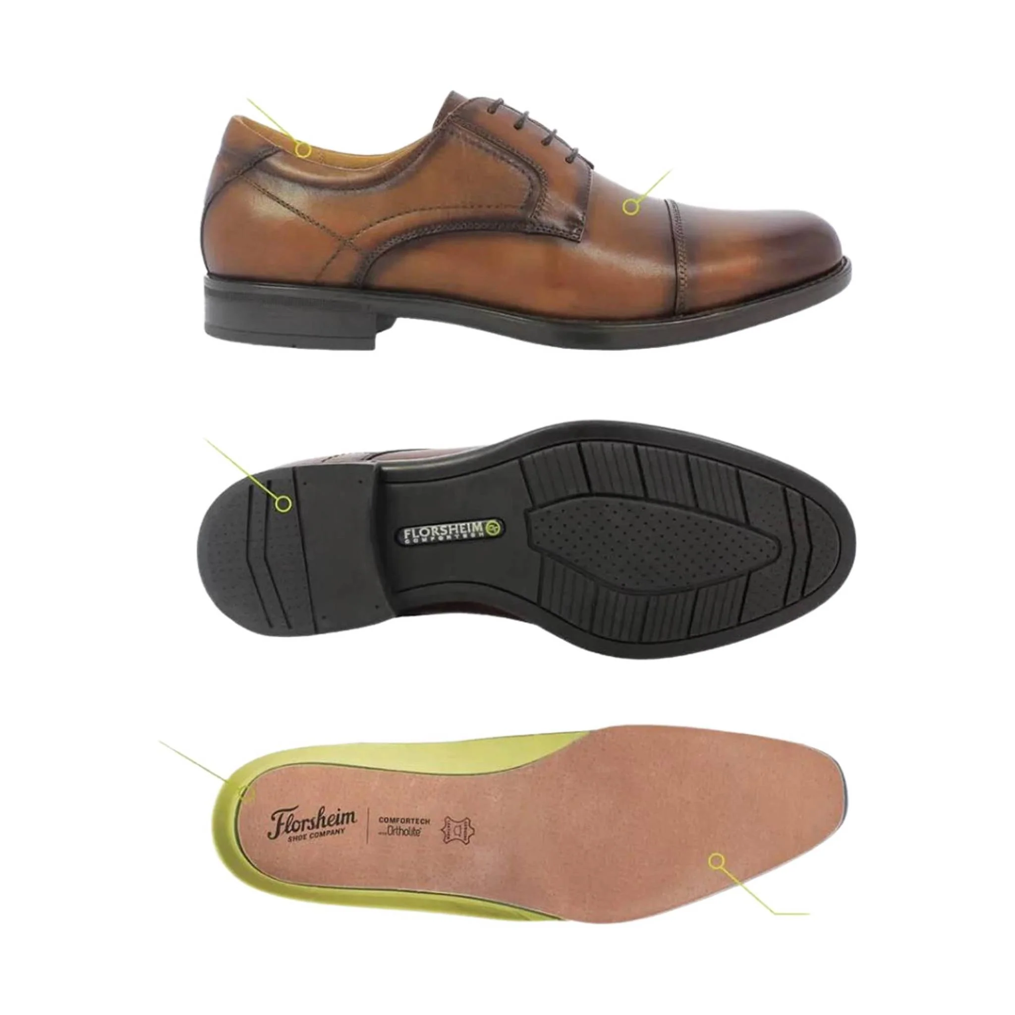 Florsheim Men's Midtown Plain Toe Oxford - Black - Image 4