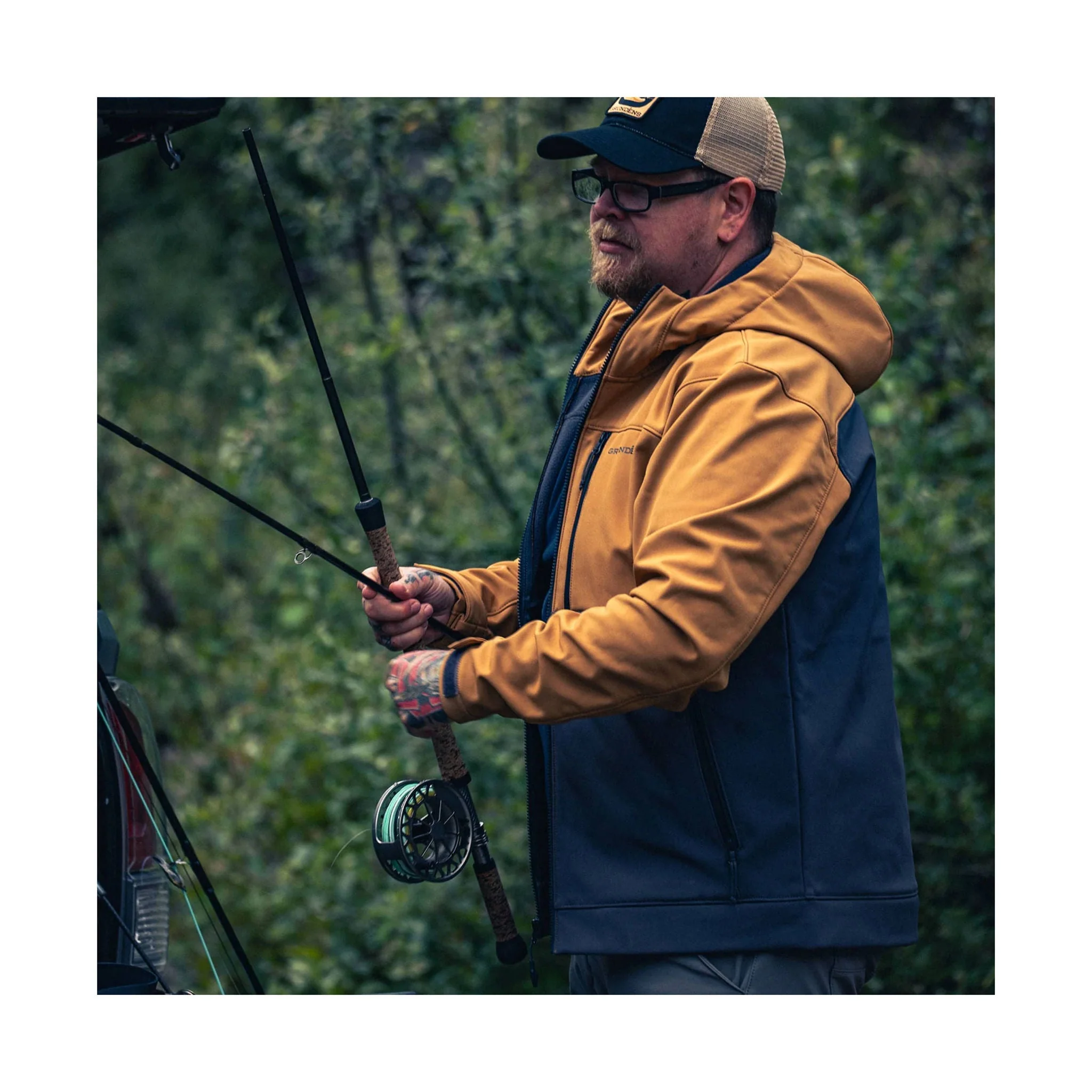 Grundens Men's Bulkhead Jacket - Whiskey/Anchor - Image 6