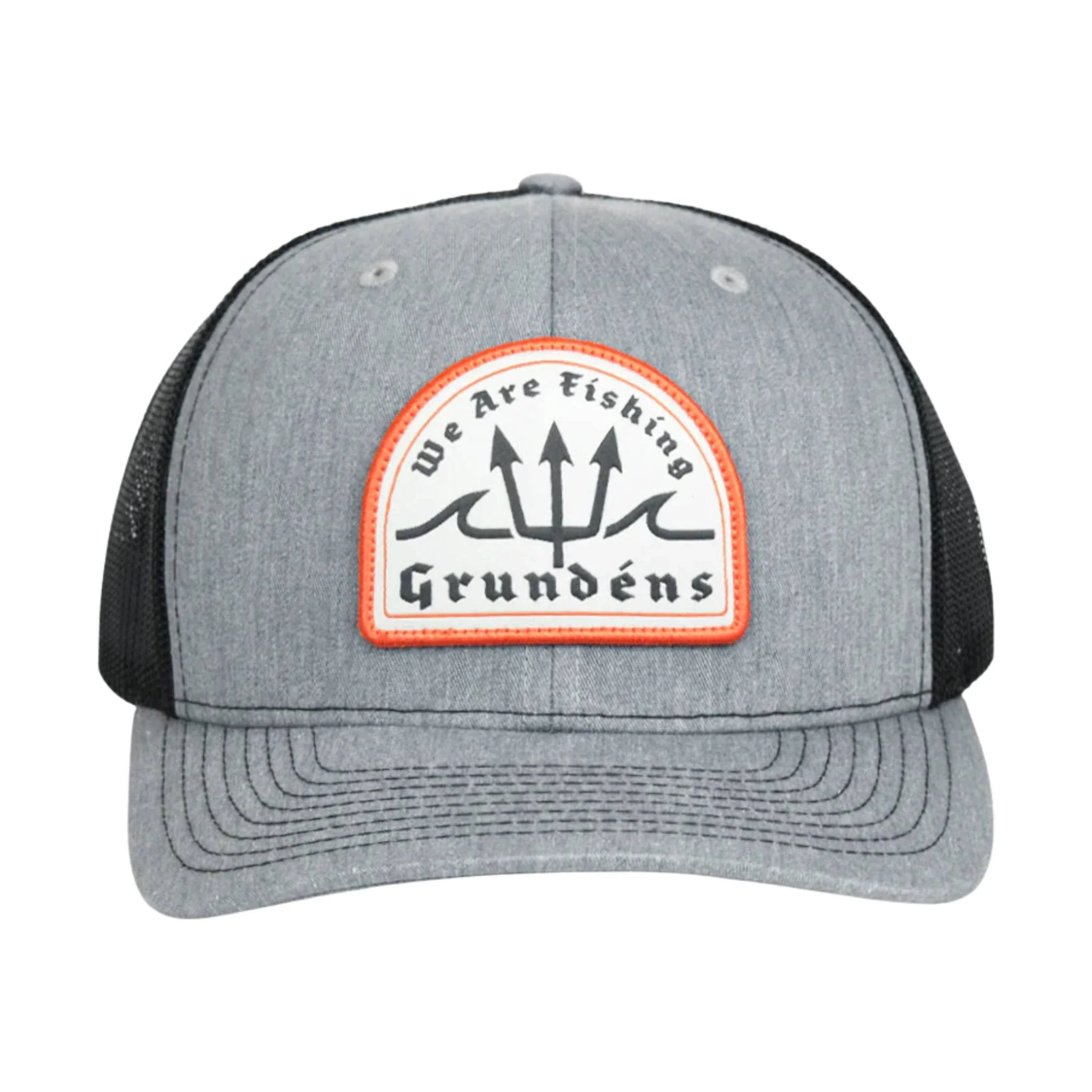 Grundens Poseidon Trucker Hat - Heather Grey/Black