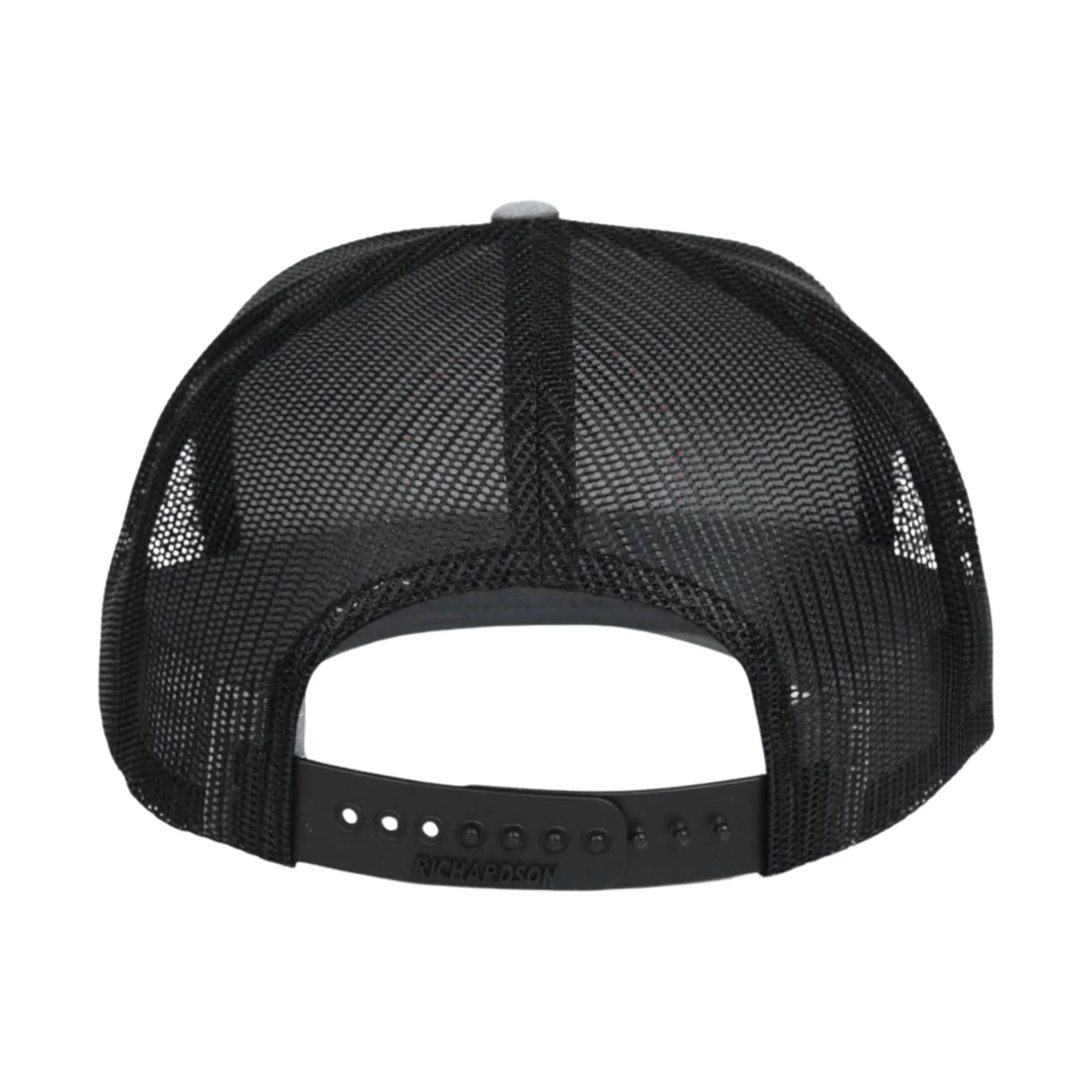 Grundens Poseidon Trucker Hat - Heather Grey/Black - Image 2