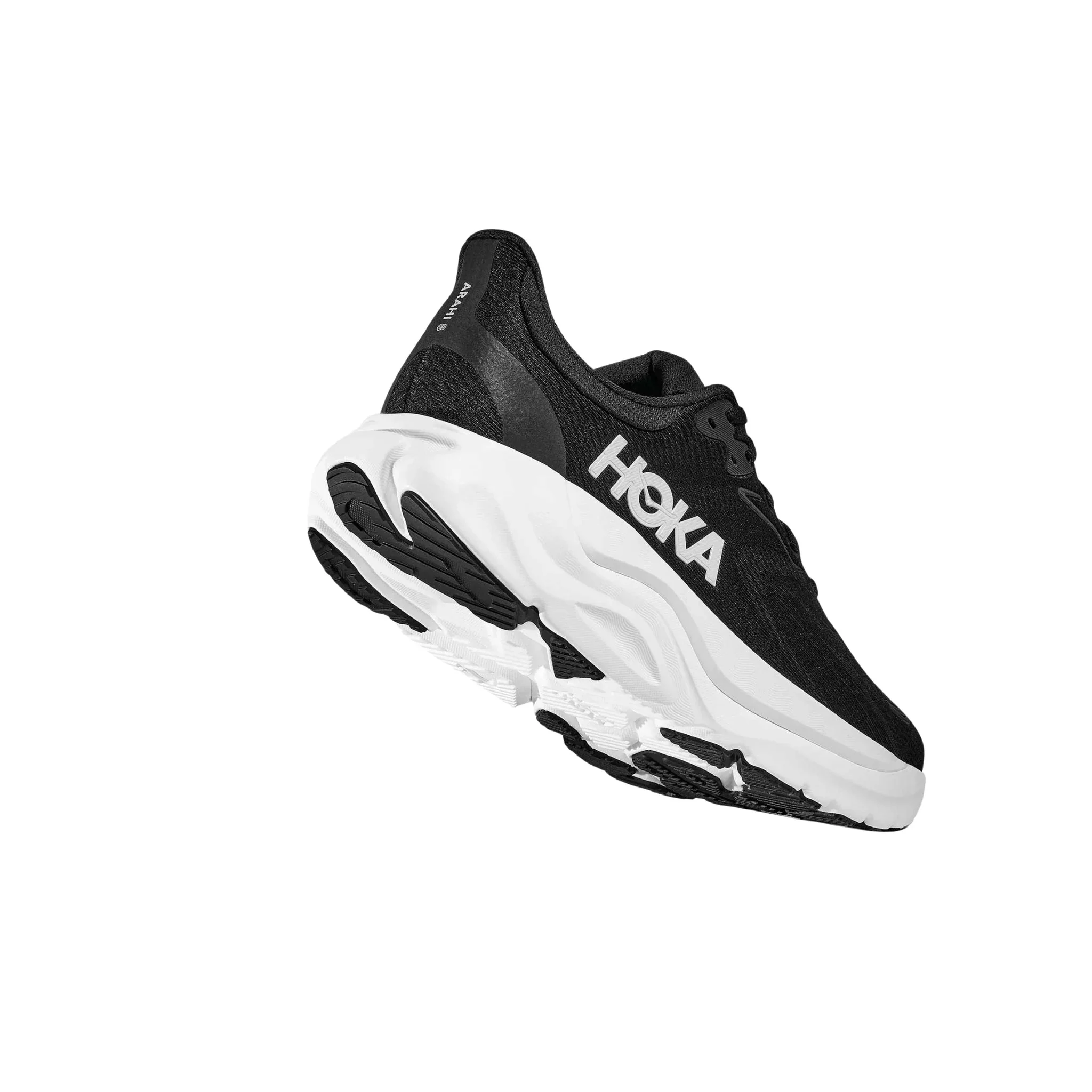 HOKA Men's Arahi 8 Everyday Running Shoes - Black/White - Image 4