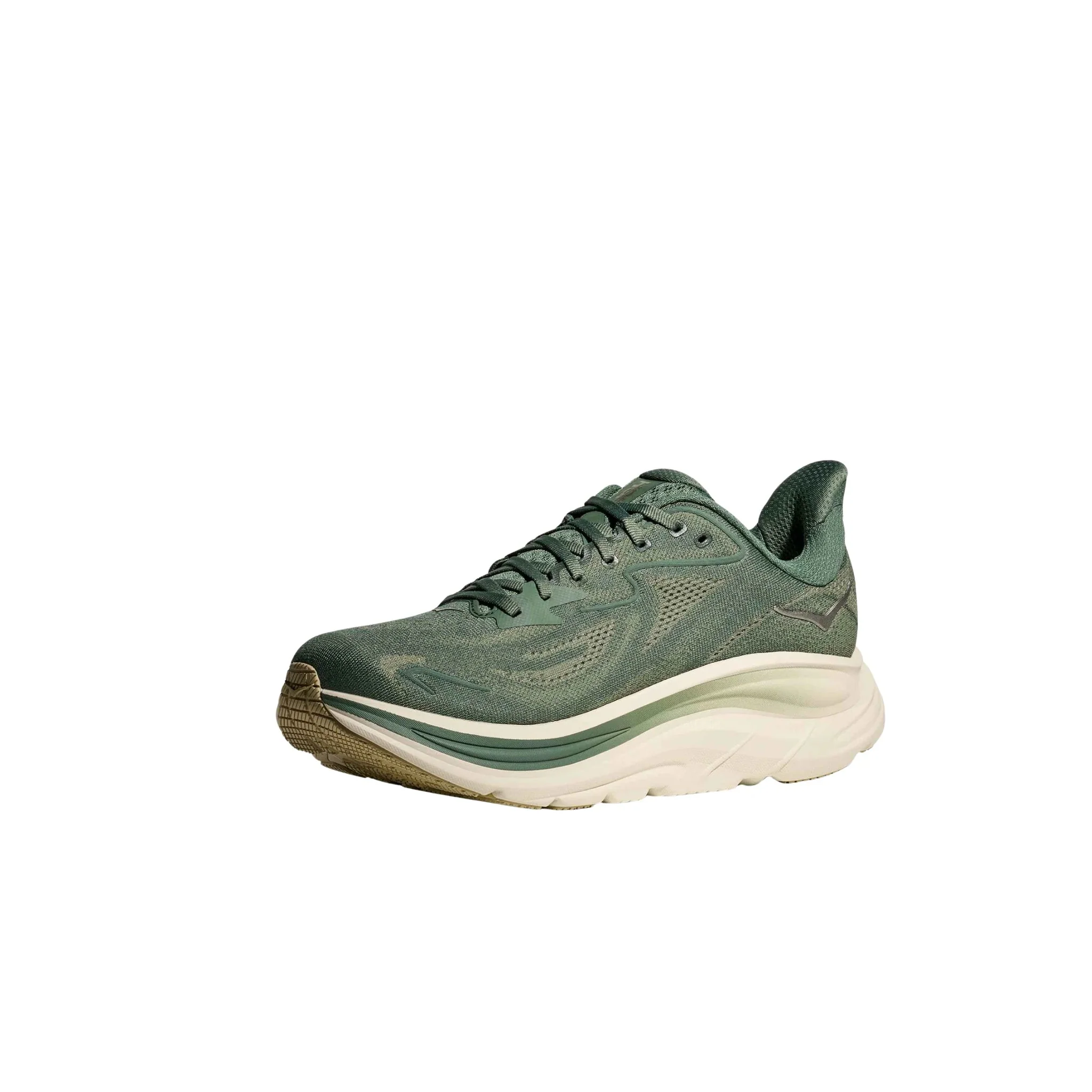 HOKA Men's Clifton 10 Running Shoes - Fern/Truffle Salt - Image 2