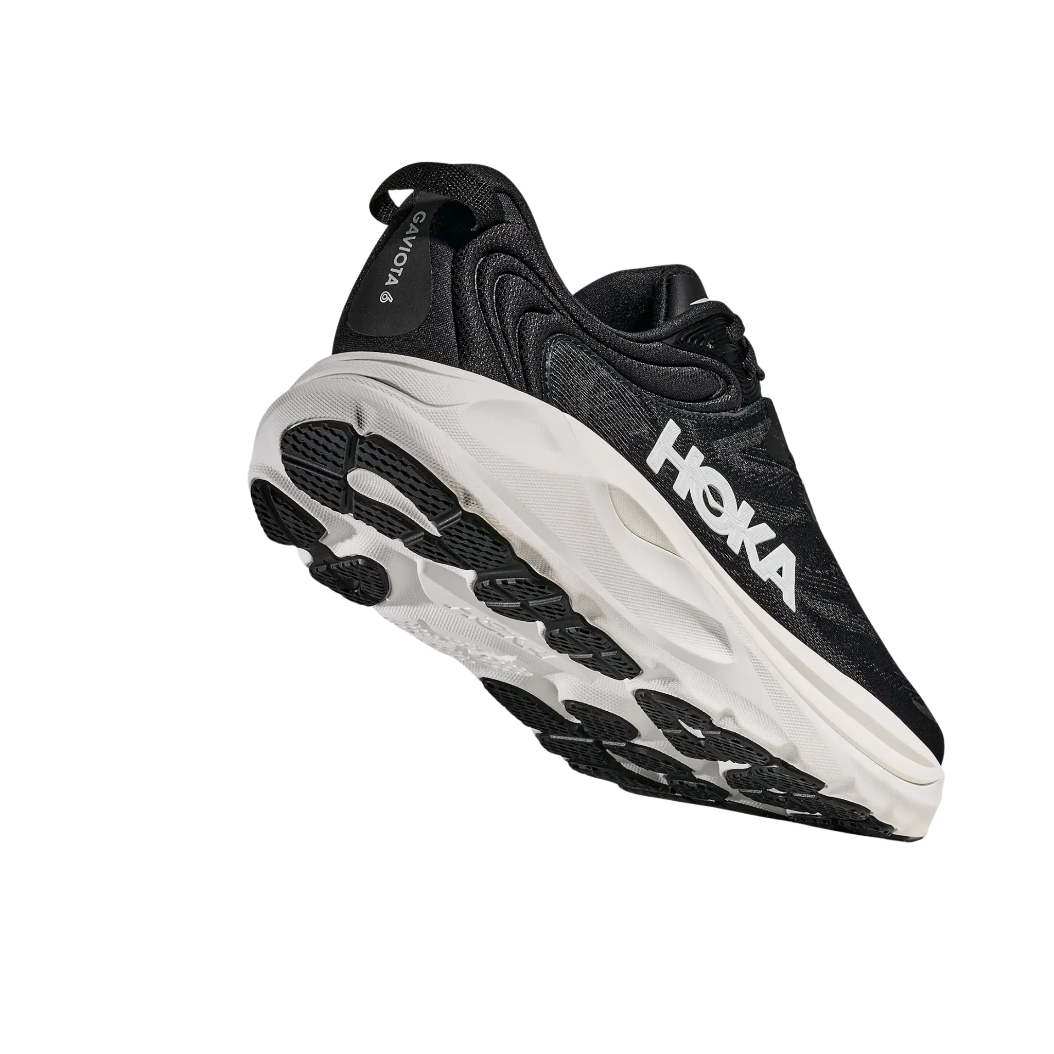 HOKA Men's Gaviota 6 Running Shoes - Black/White - Image 4