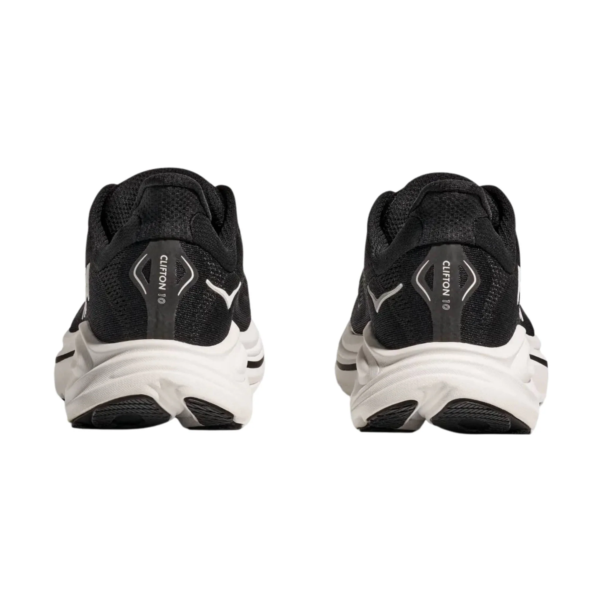 HOKA Women's Clifton 10 Running Shoes - Black/White - Image 3