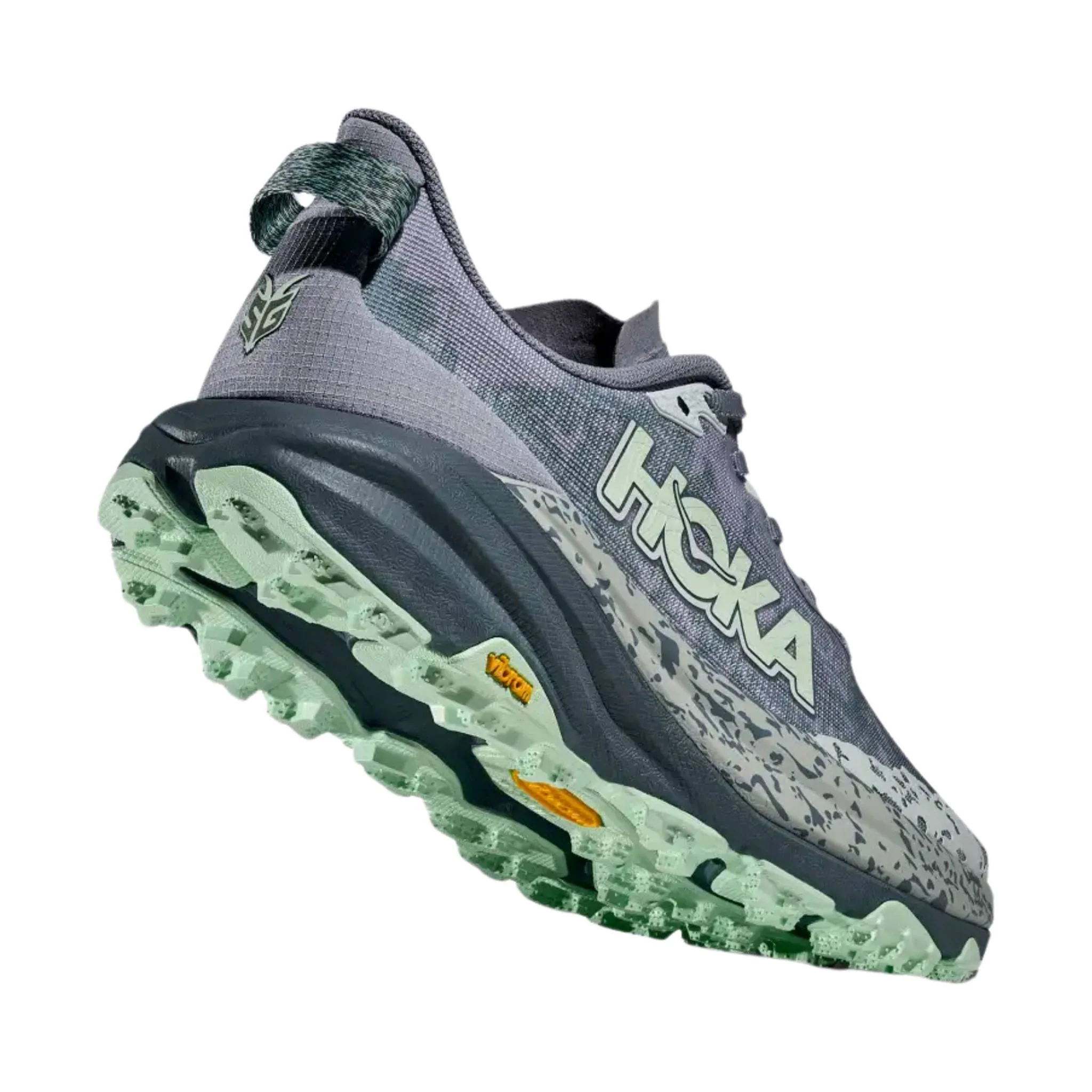 HOKA Women's Speedgoat 6 Trail Running Shoes - Moonlight/ Thunder Cloud - Image 4