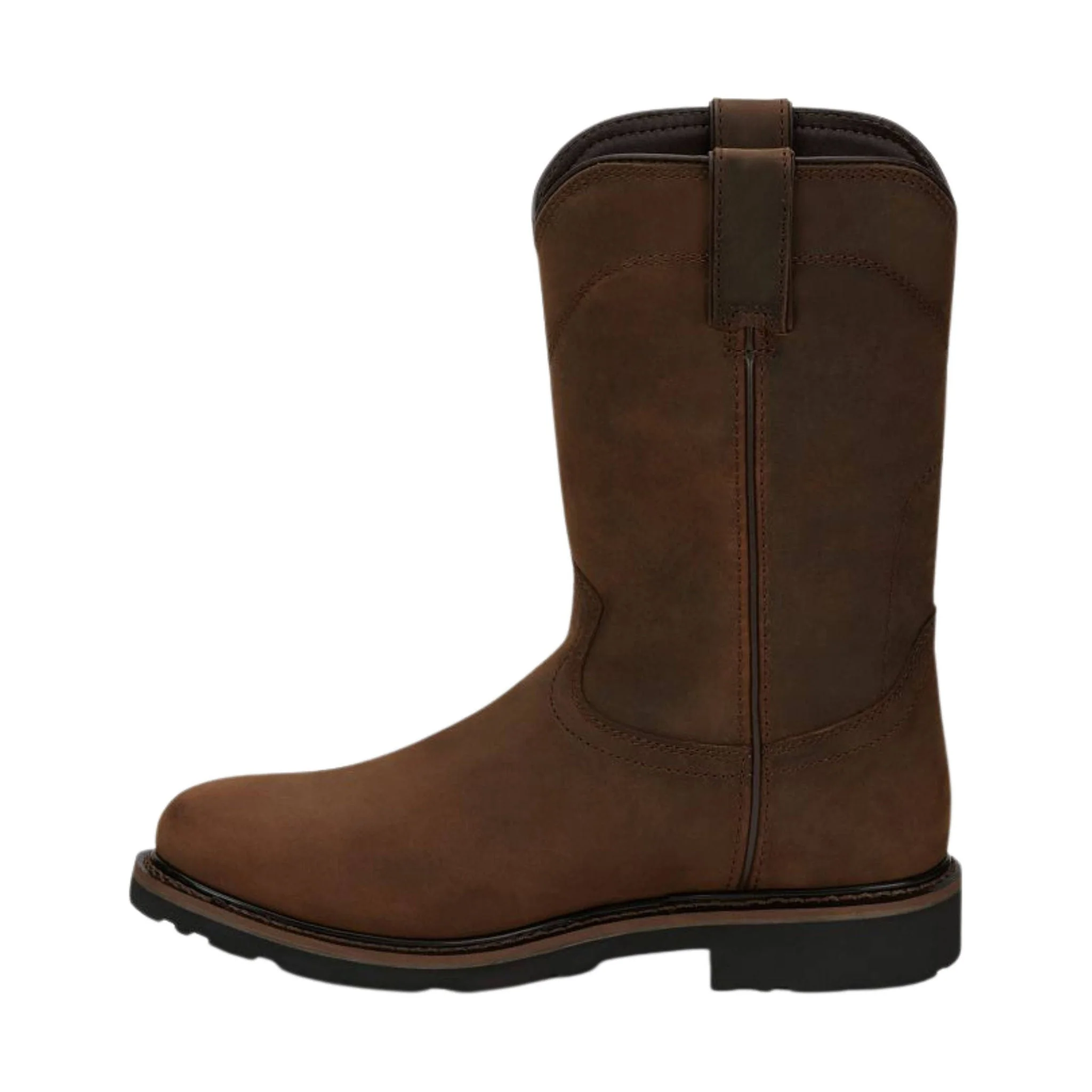 Justin Men's 11 Inch Drywall Wyoming Waterproof Soft Toe Work Boots - Brown - Image 2