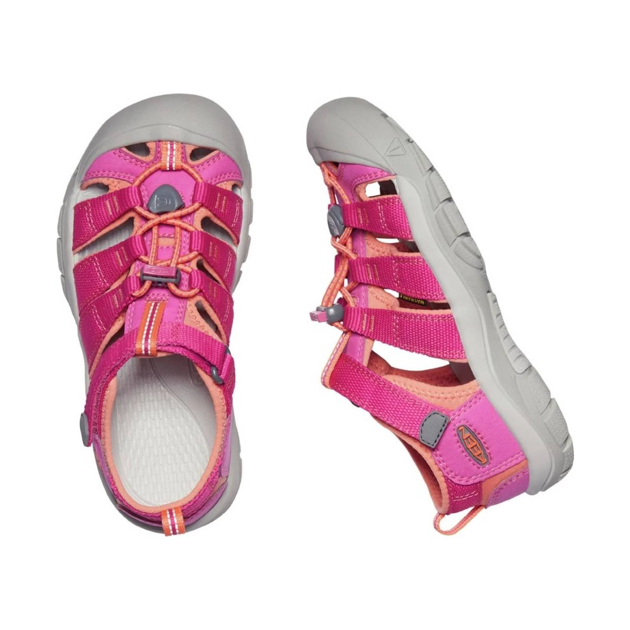 KEEN Big Kids' Newport H2 - Verry Berry/Fusion Coral - Image 2