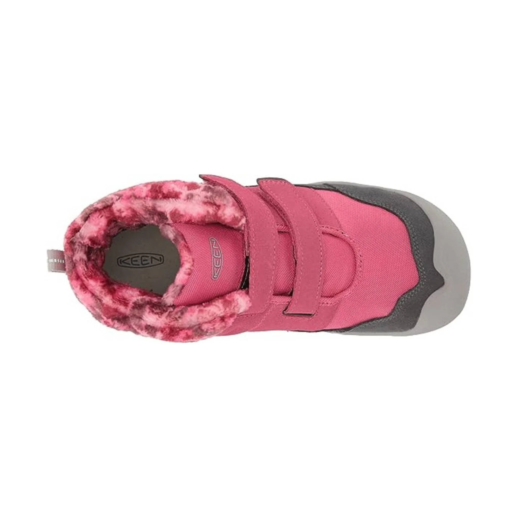 KEEN Little Kids' Knotch Double Strap Chukka Boots - Fruit Dove/Grey - Image 4