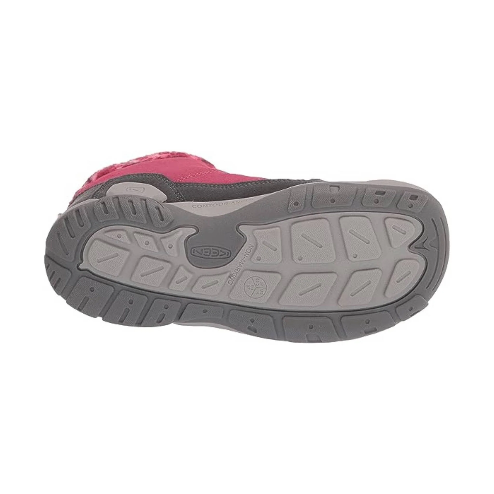 KEEN Little Kids' Knotch Double Strap Chukka Boots - Fruit Dove/Grey - Image 5