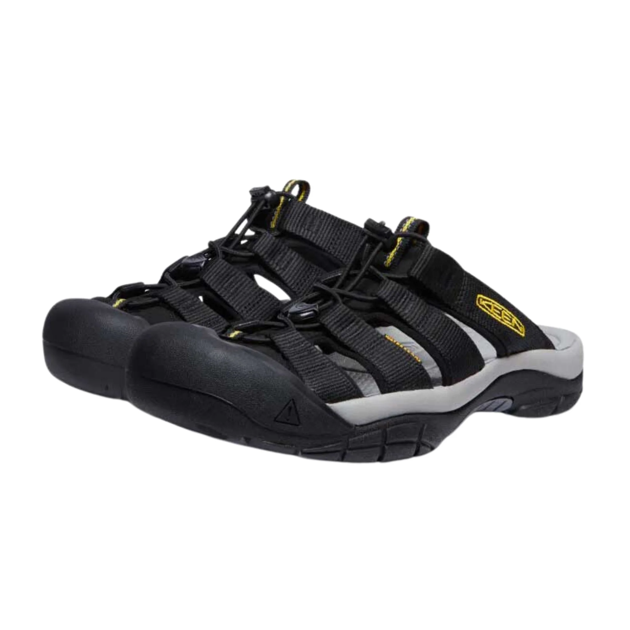 KEEN Men's Newport Slide - Black/Keen Yellow - Image 2