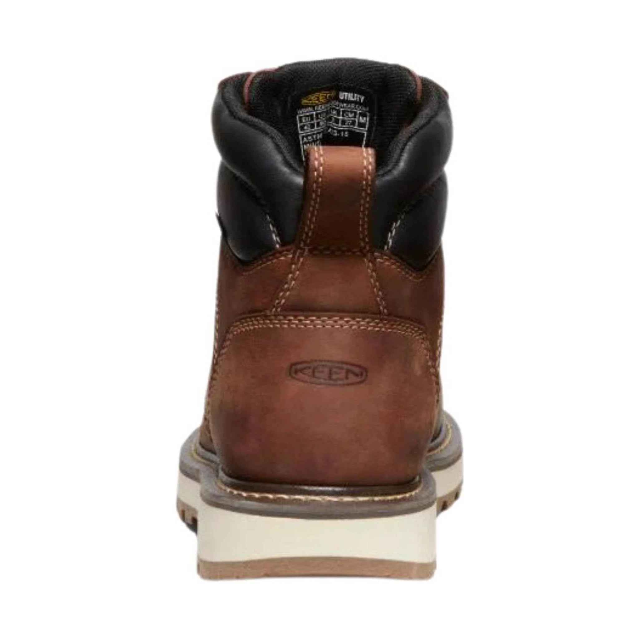 KEEN Utility Men's Cincinnati 6 Inch Waterproof 90 Degree Carbon Fiber Toe Heel Work Boot - Brown - Image 3