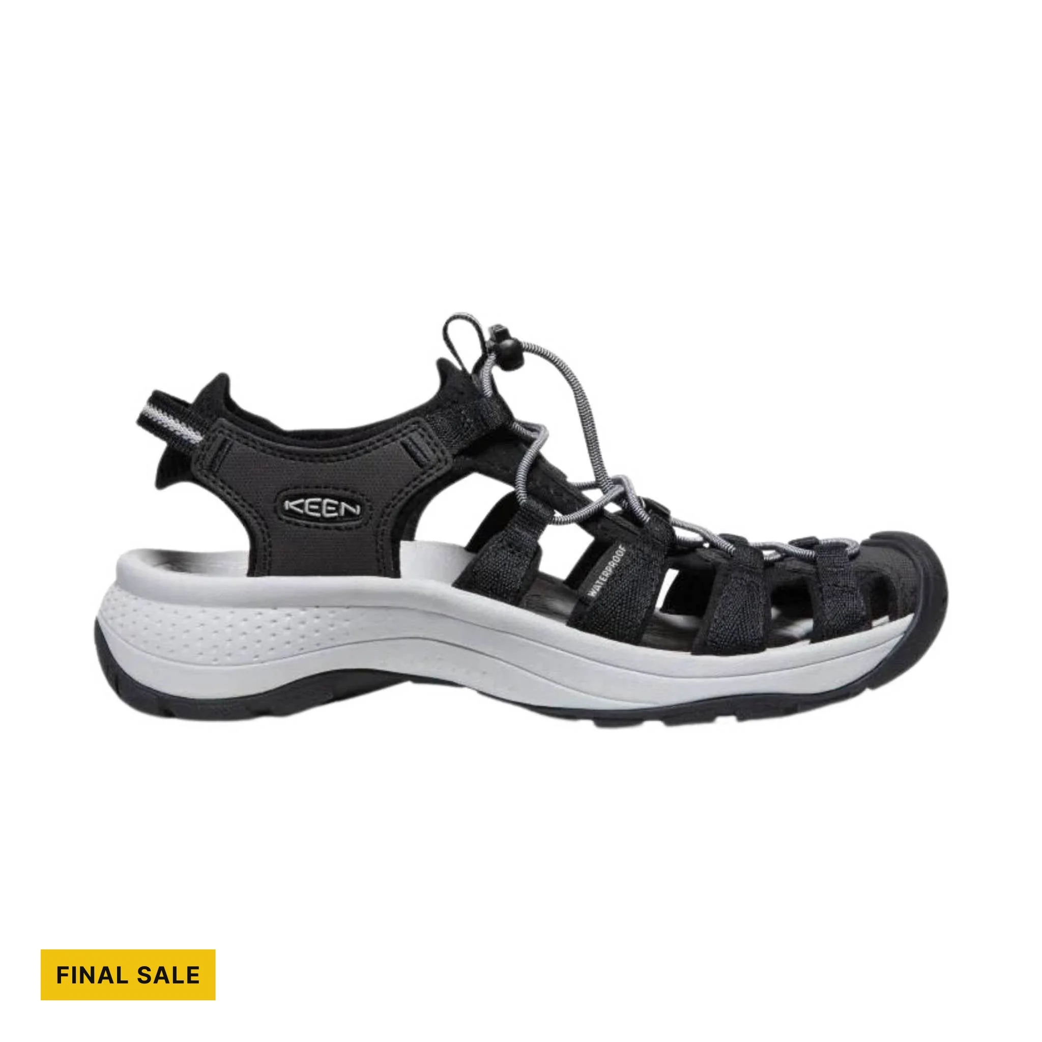 KEEN Women's Astoria West Sandal - Black/Grey