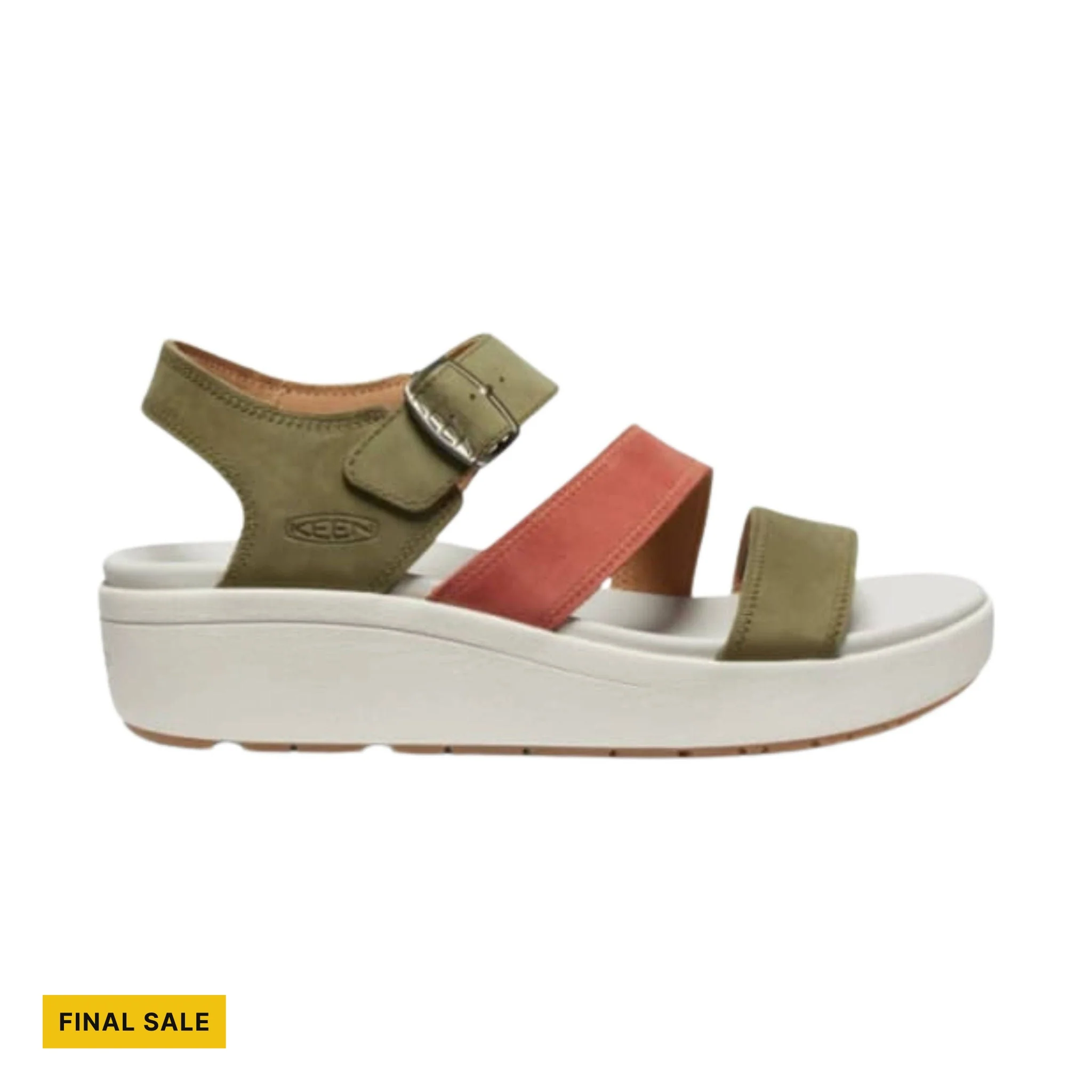 KEEN Women's Ellecity Sandal - Martini Olive/Baked Clay