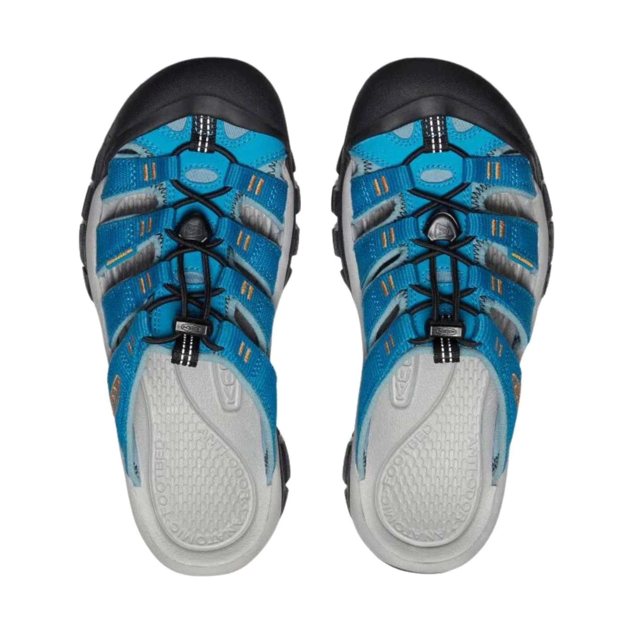 KEEN Women's Newport Slide - Fjord Blue/Iceland Poppy - Image 2