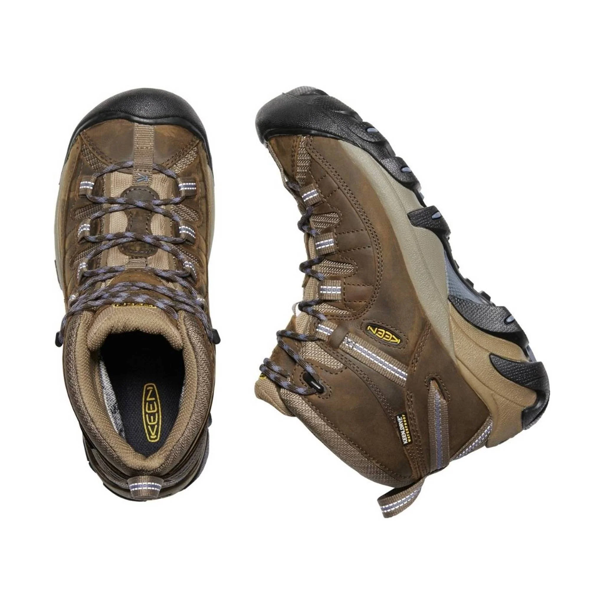 KEEN Women's Targhee II Mid Waterproof Boot - Black/Flint Stone - Image 2