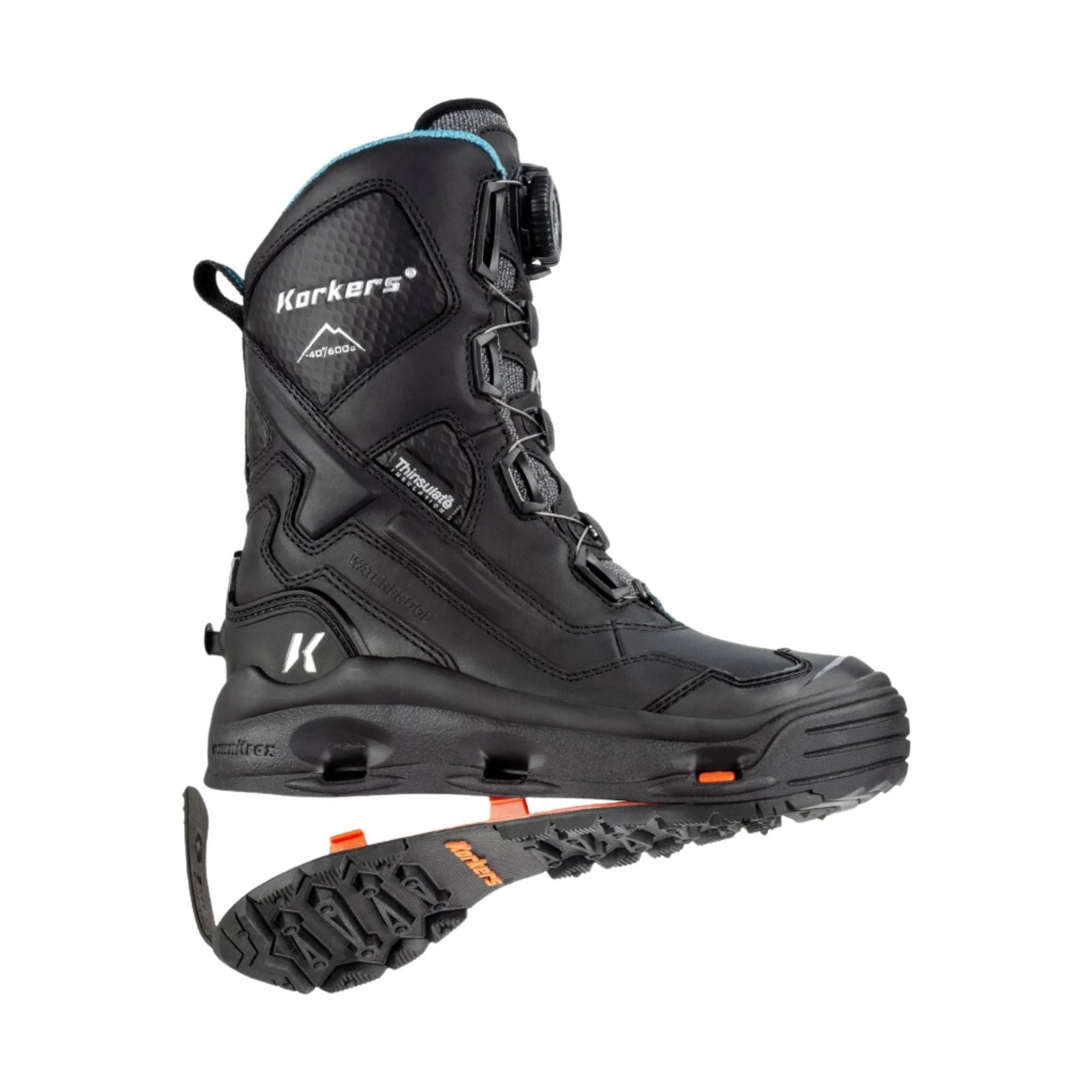 Korkers Women's Polar Vortex 1200 Winter Boots - Black - Image 7