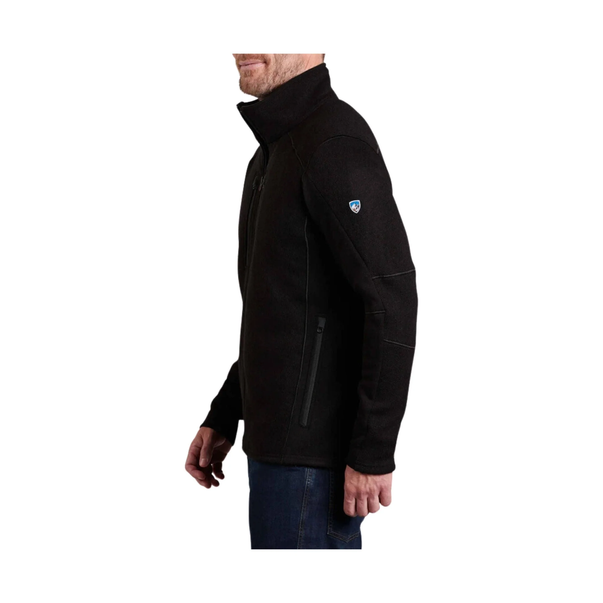 Kuhl Mens Interceptr Full Zip - Black - Image 2