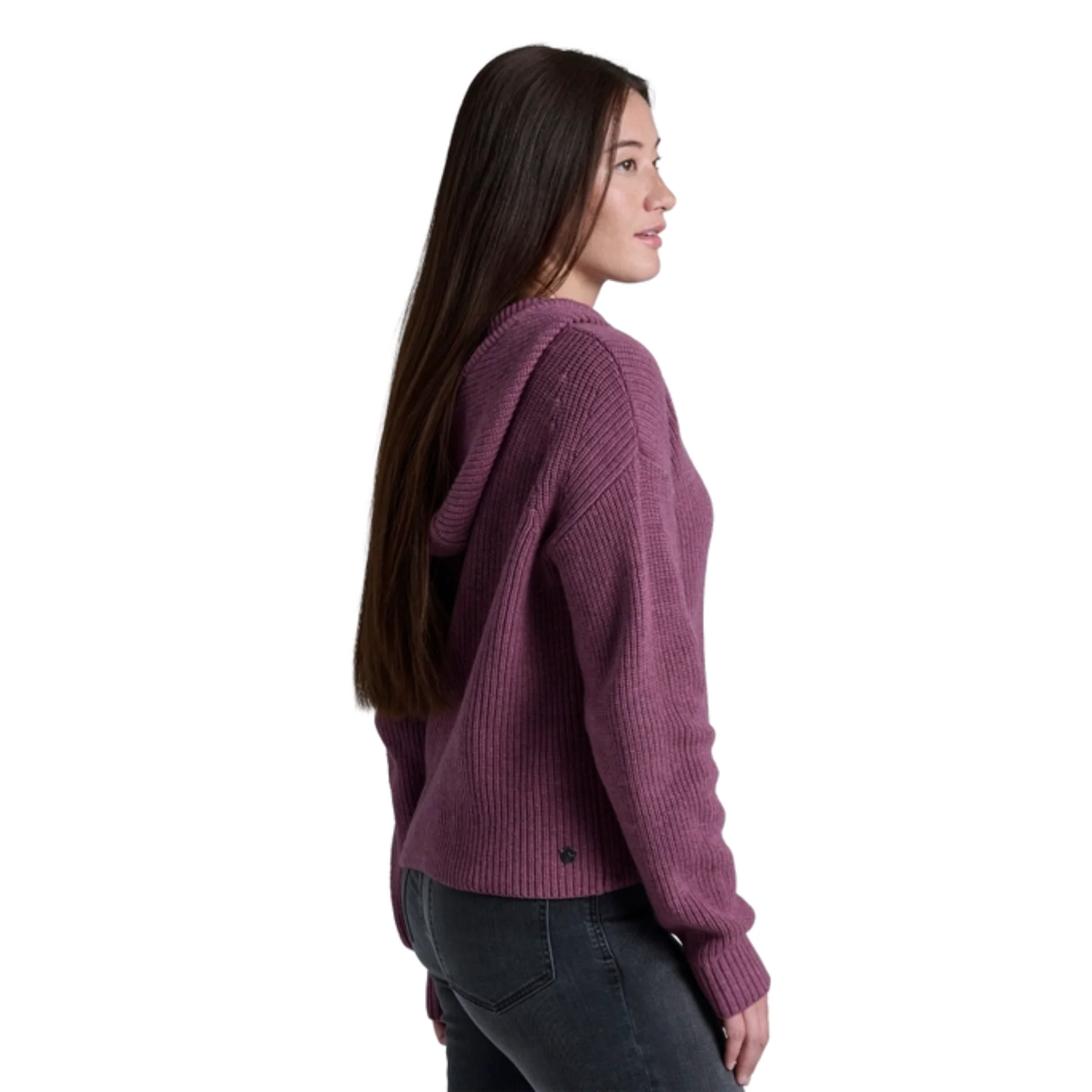 Kuhl Women's Fireside Sweater Hoody - Mauve - Image 2