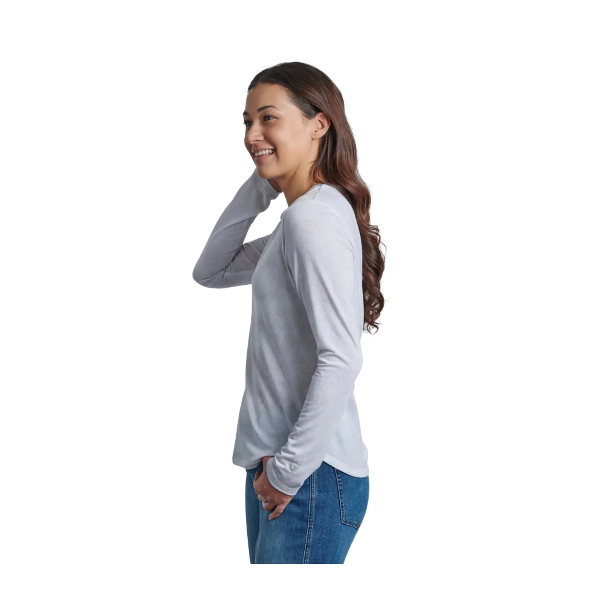 Kuhl Women's Konstance Long Sleeve - White Print - Image 2