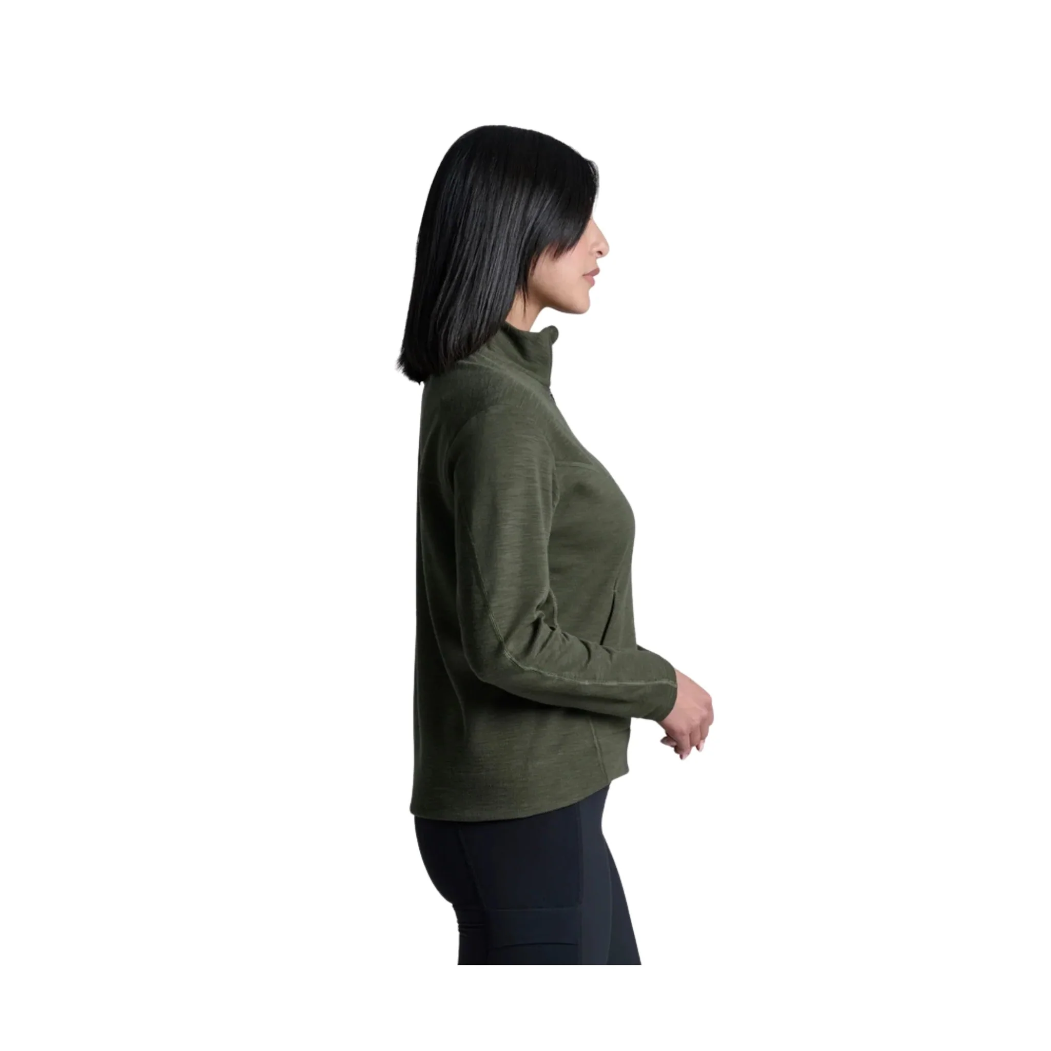 Kuhl Women's Lola Half Zip - Dark Moss - Image 2