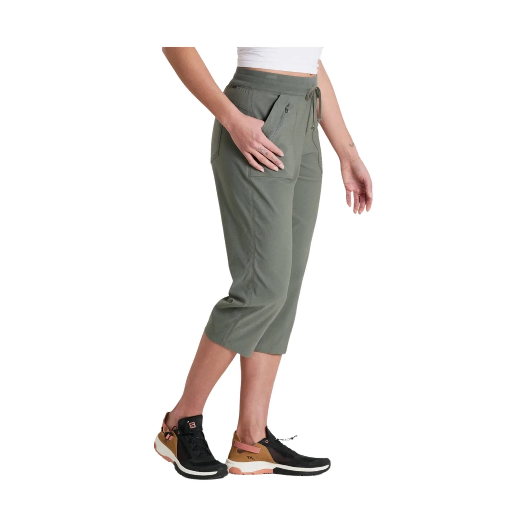 Kuhl Women's Trekr Pull On Kapri - Olive - Image 2