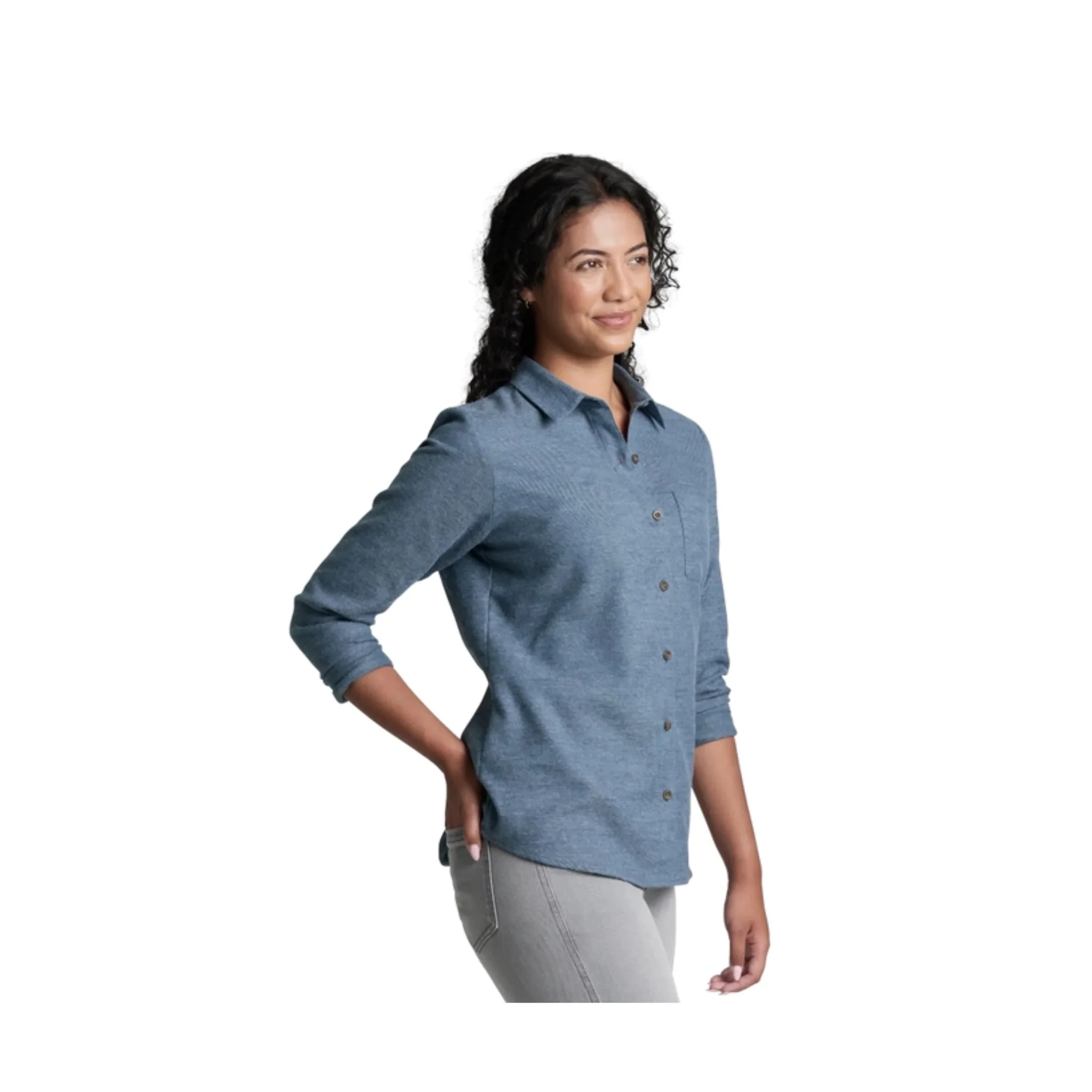 Kuhl Women's Whisper Flannel - Metal Blue - Image 2