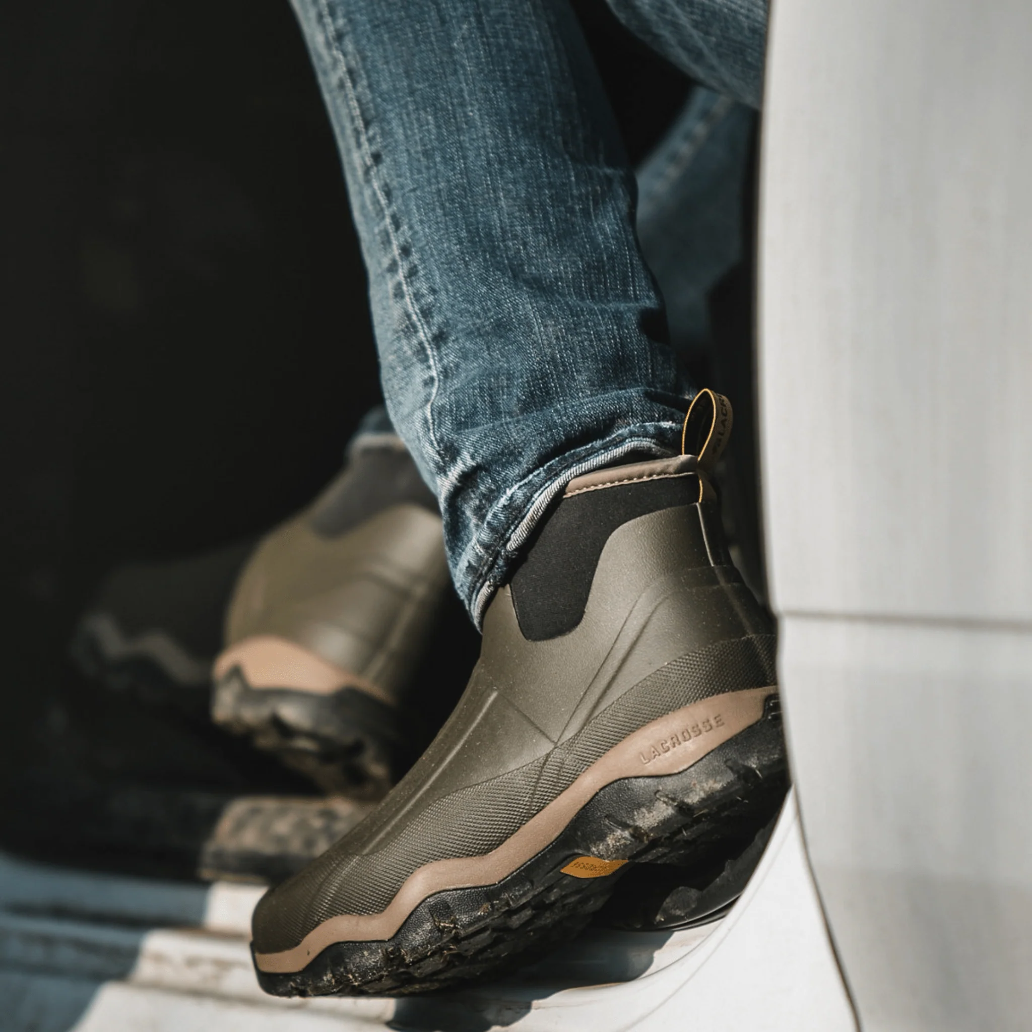 Lacrosse Men's Alpha Muddy Mid 6 Inch Boots - Stone - Image 5