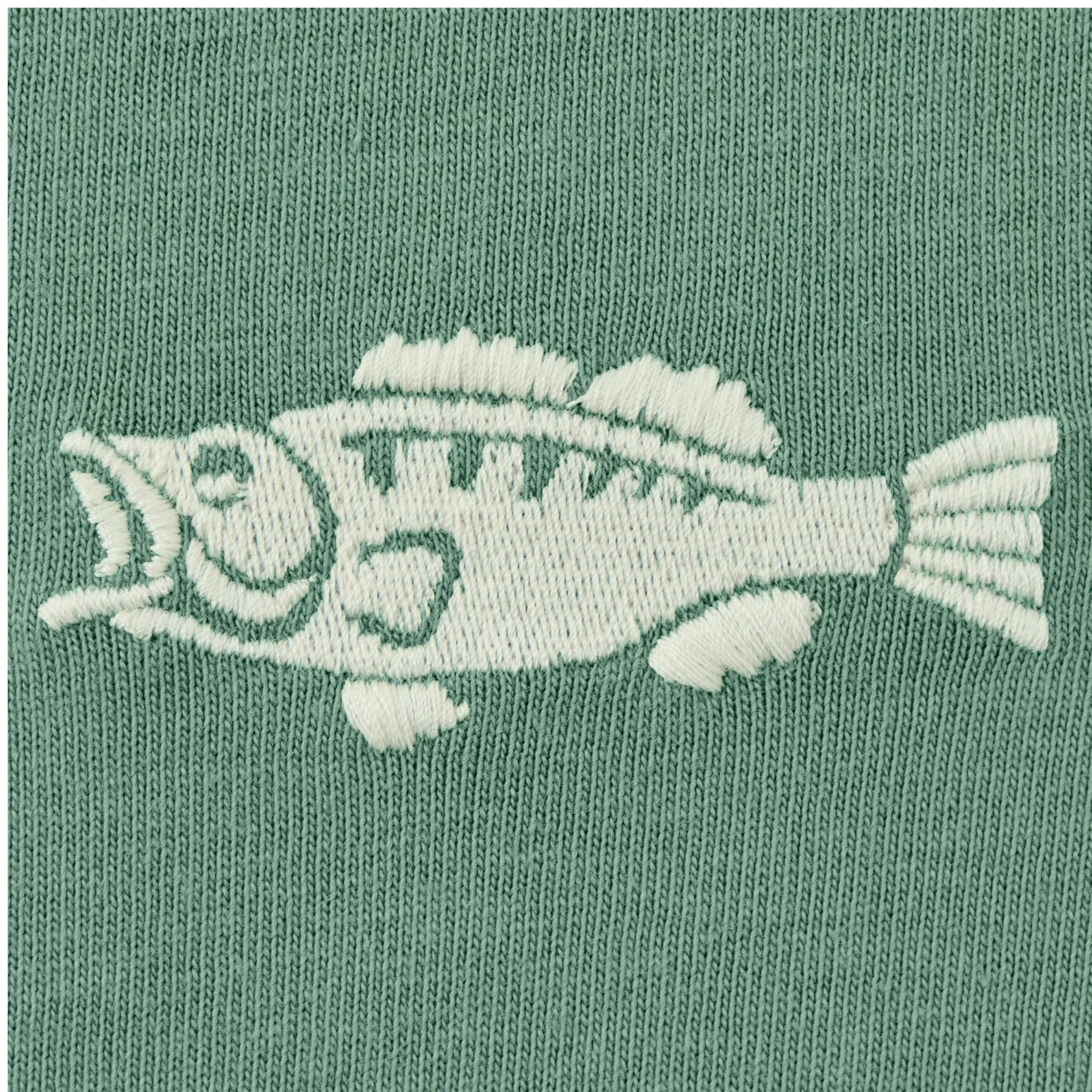 Life Is Good Men's Bass Fish Short Sleeve Crusher Tee - Granite Green - Image 3