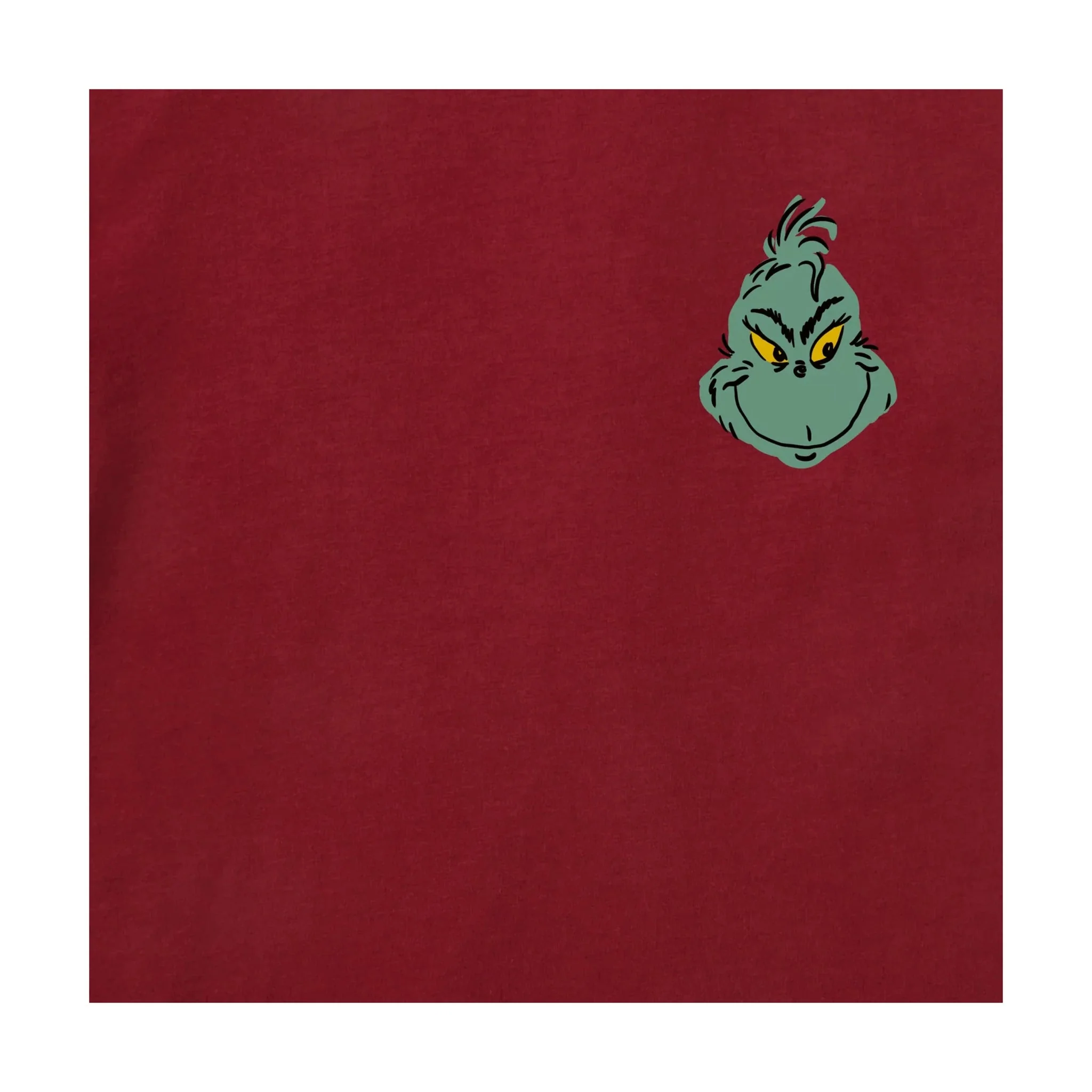 Life Is Good Men's Grinch Mini Face Short Sleeve Crusher Tee - Adirondack Red - Image 2
