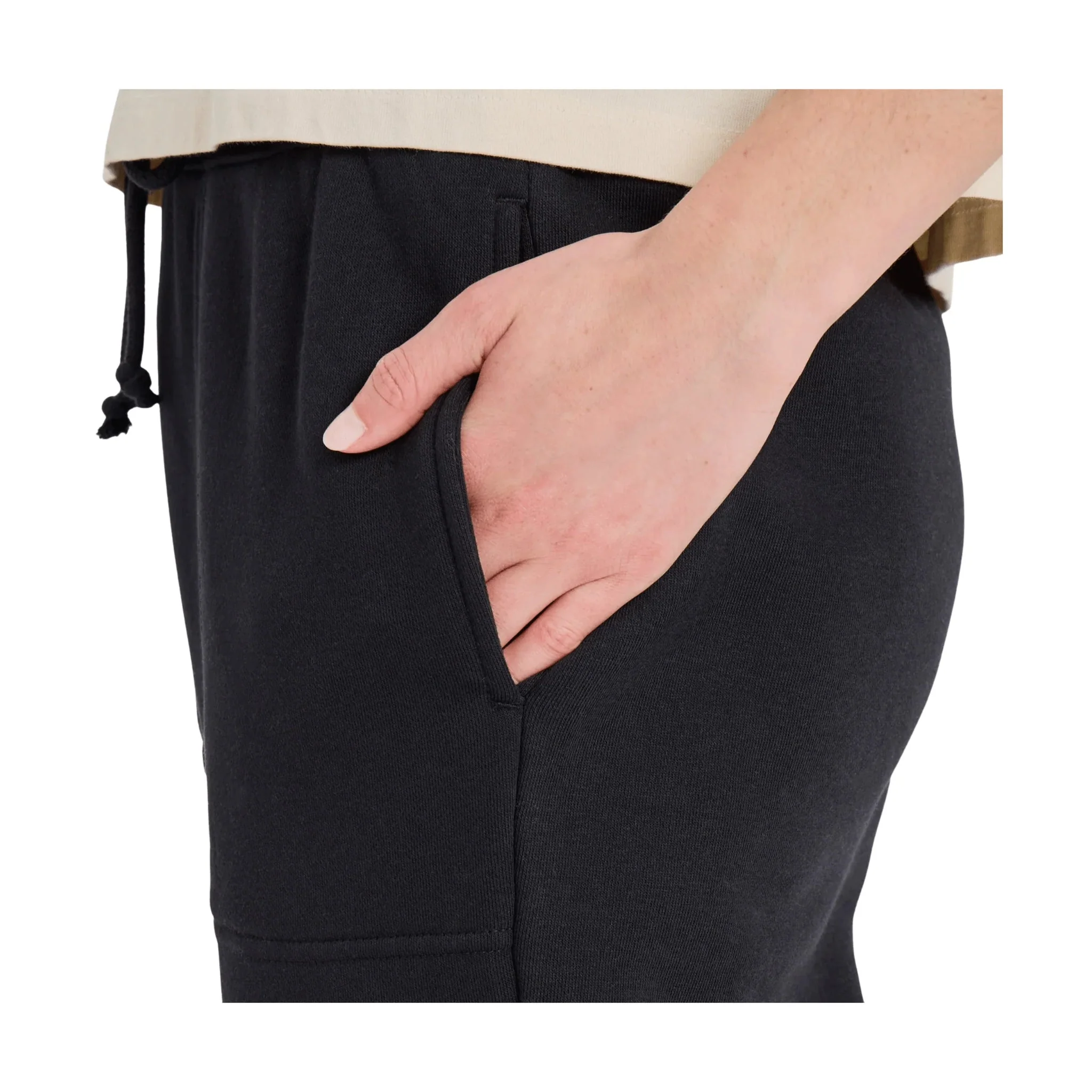 Life Is Good Women's Solid Good Vibes Fleece Jogger - True Black - Image 3