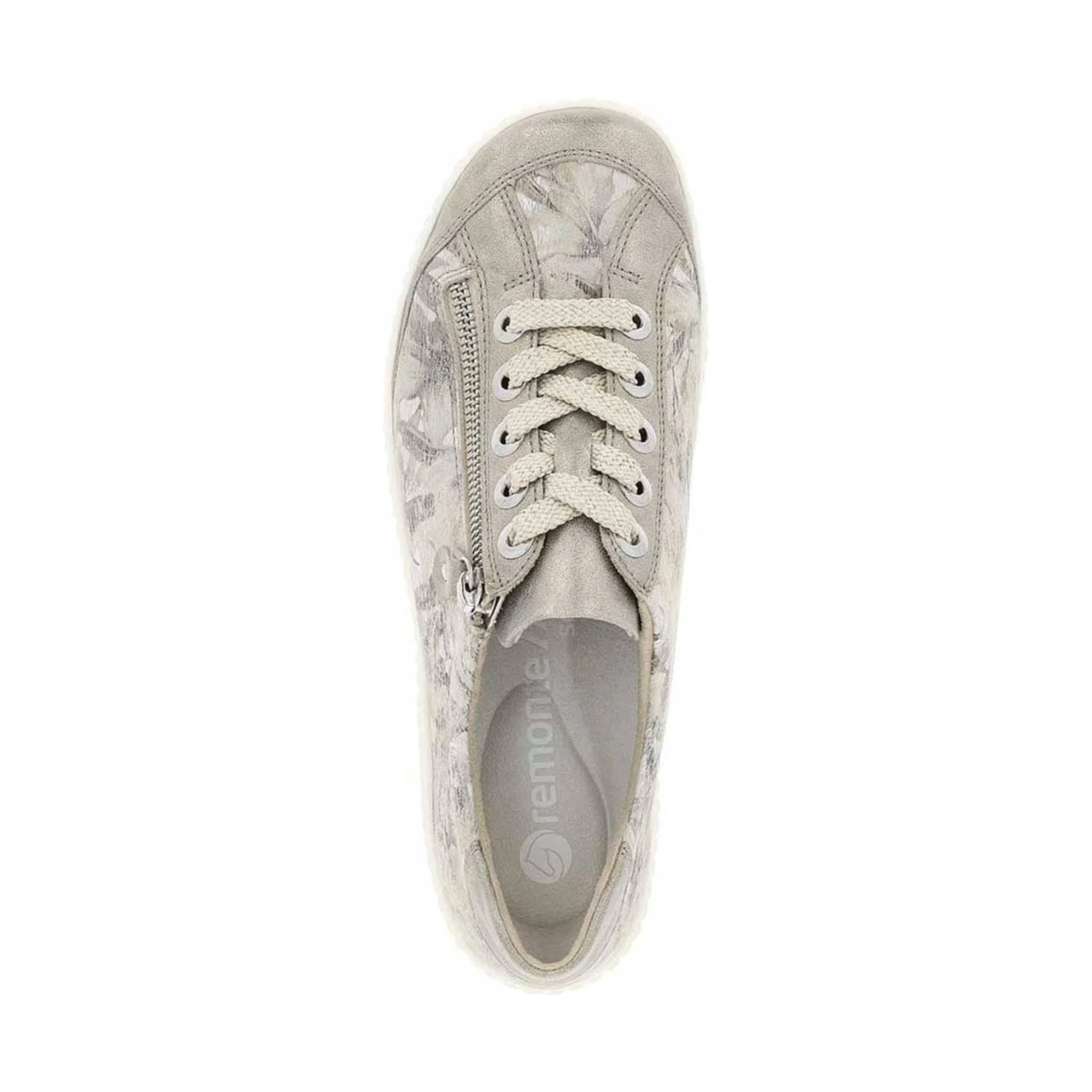 Liv Remonte Women's LIV Low Casual Shoes - Perle/Beige Metallic - Image 3