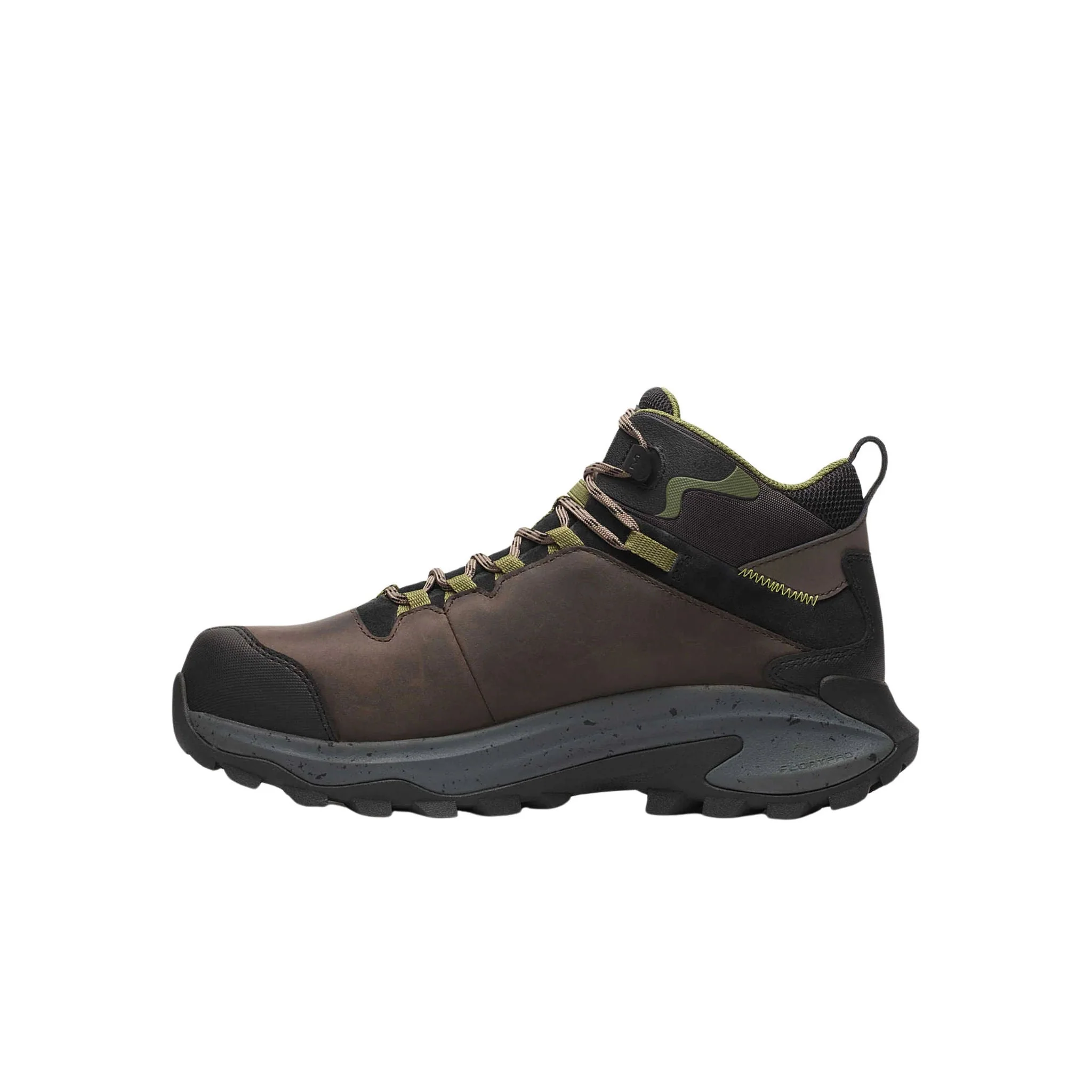 Merrell Men's Moab Speed 2 Mid Waterproof Carbon Fiber Toe Work Boots - Dark Taupe - Image 2
