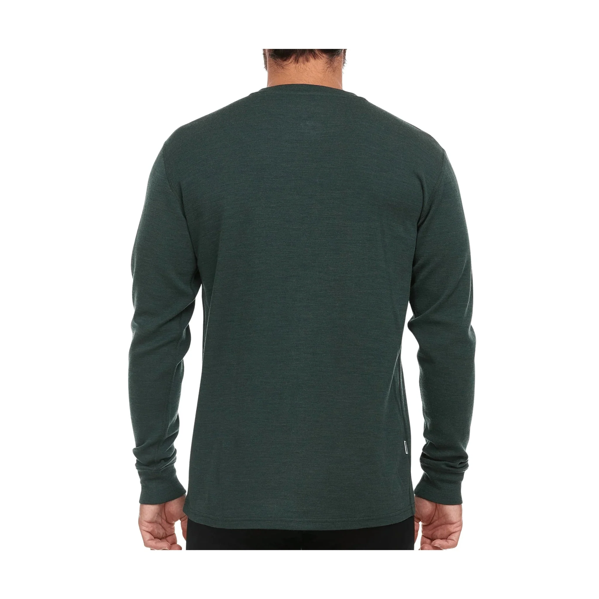 Minus 33 Men's Midweight Long Sleeve Henley - Forest Green - Image 3
