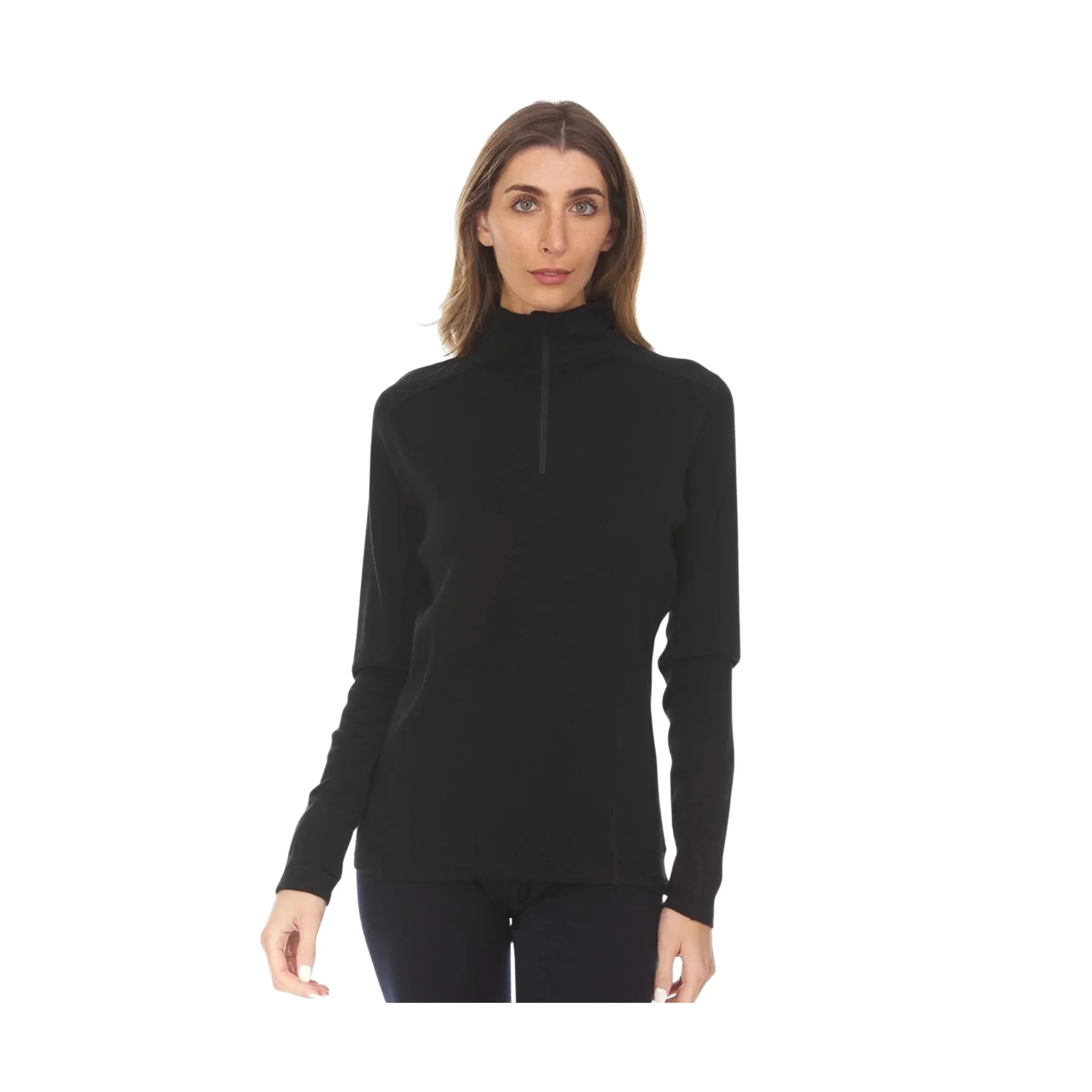 Minus 33 Women's Midweight Sequoia Quarter Zip - Black