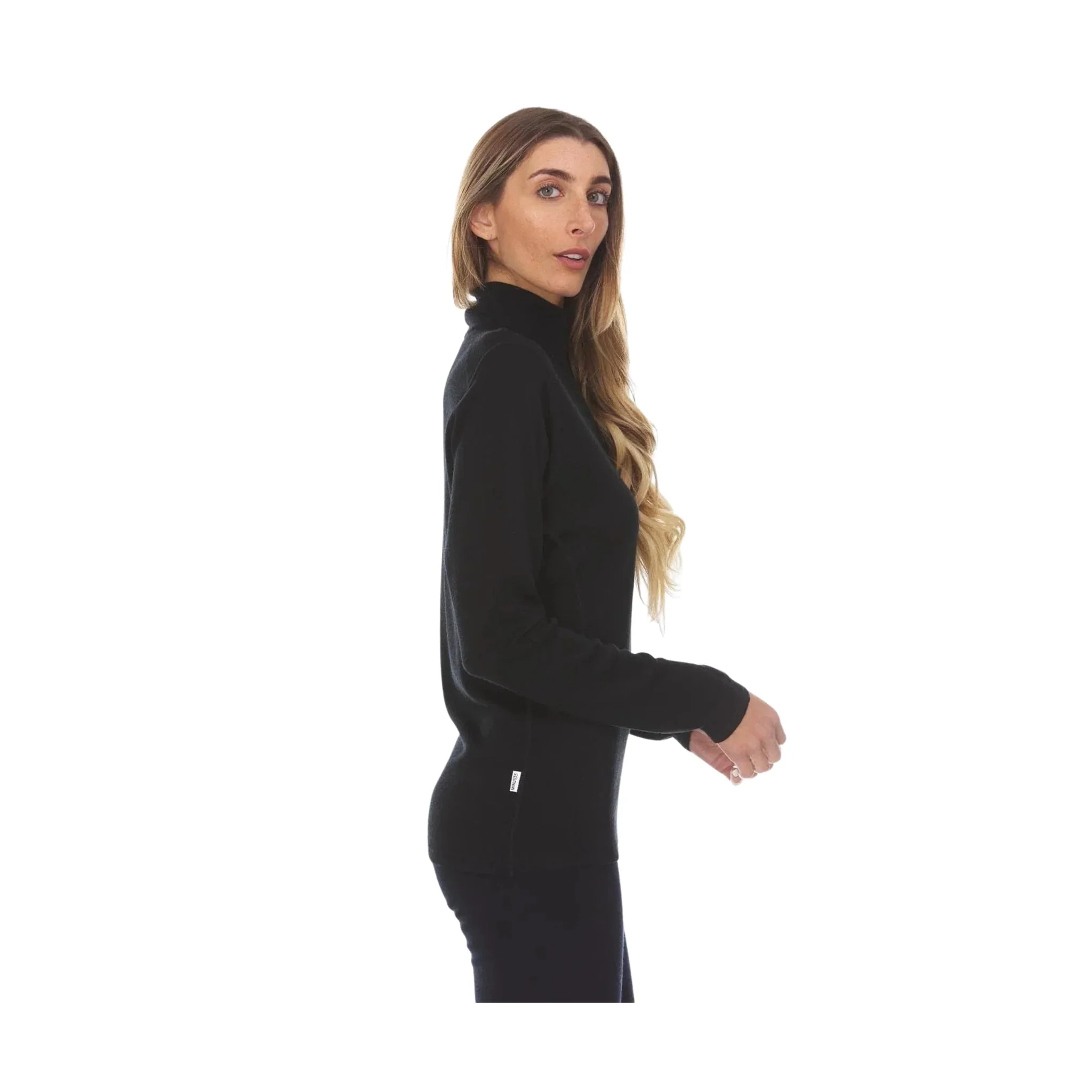 Minus 33 Women's Midweight Sequoia Quarter Zip - Black - Image 3
