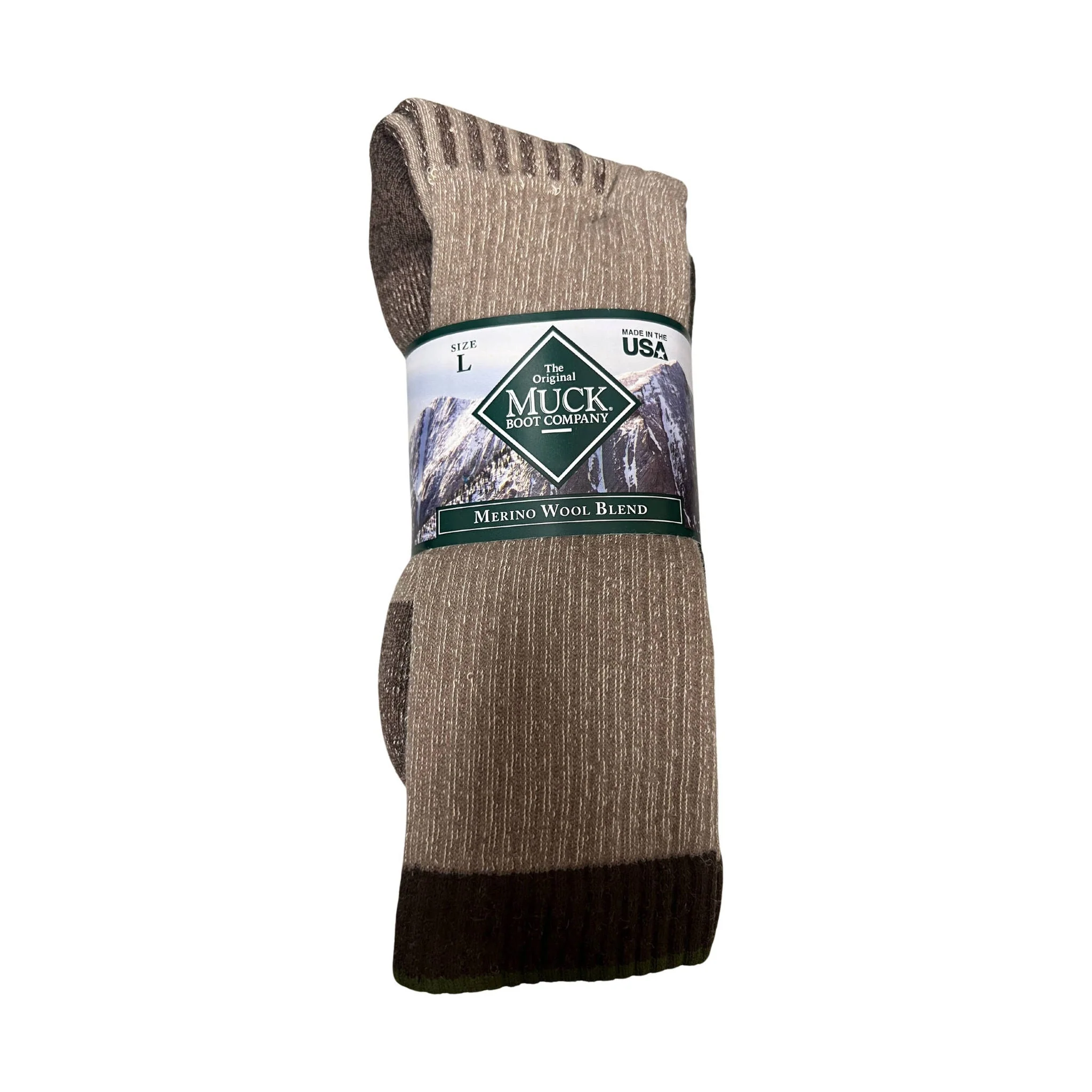 Muck Boot 2 Pack Merino Socks - Tan Assorted