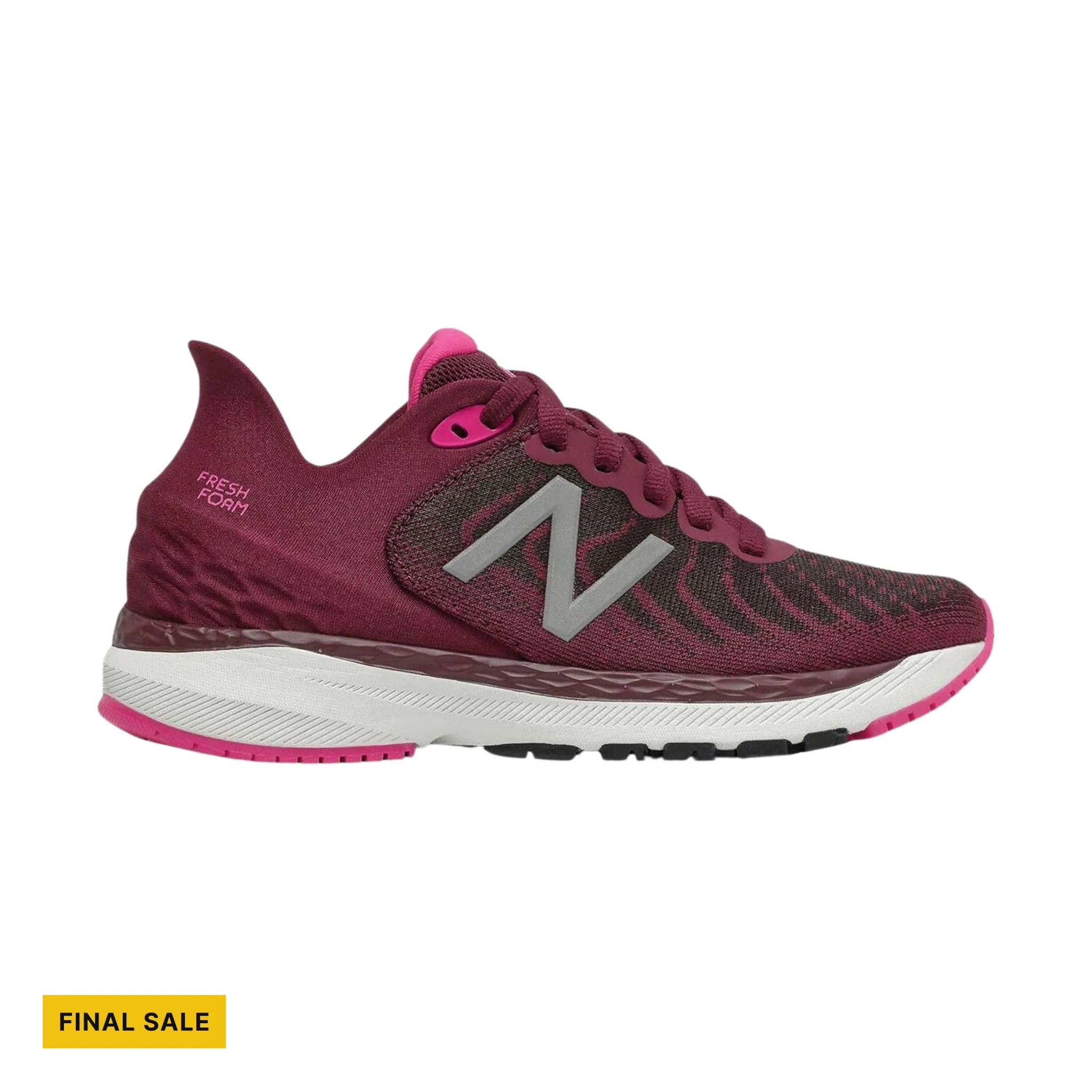 New Balance Kids' 860v11 Running Shoe - Garnet/Pink Glo